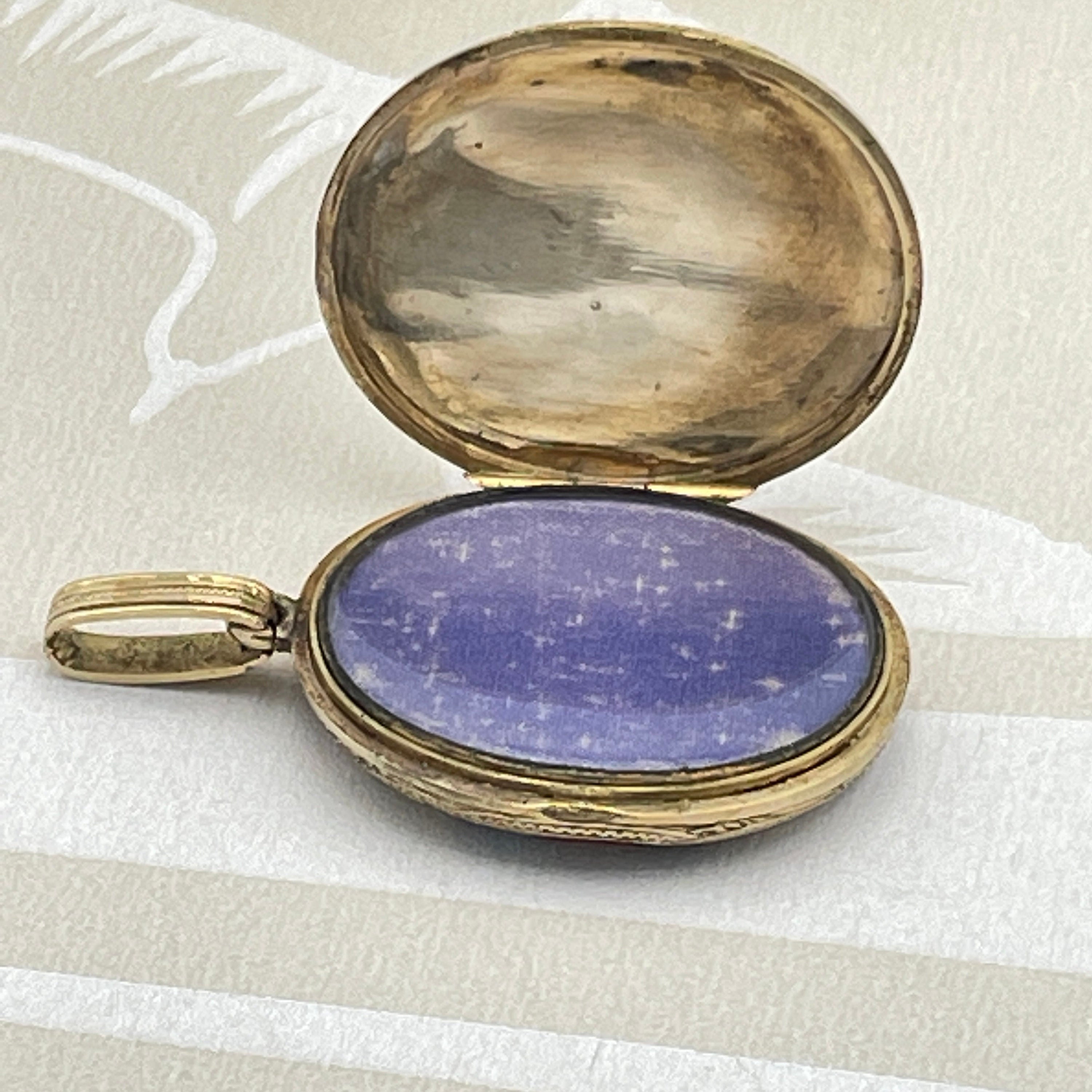 Victorian 15ct gold, scottish agate locket