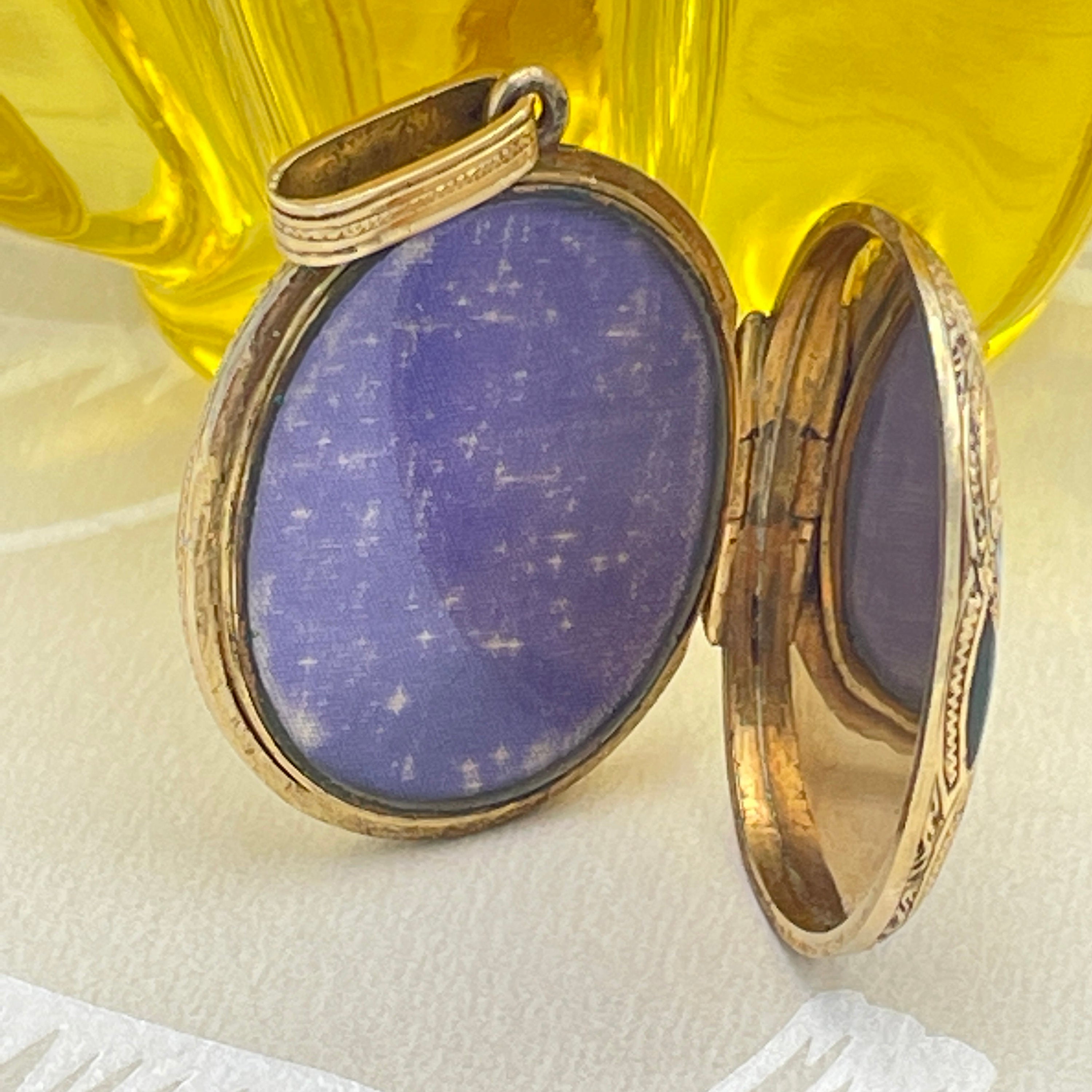 Victorian 15ct gold, scottish agate locket