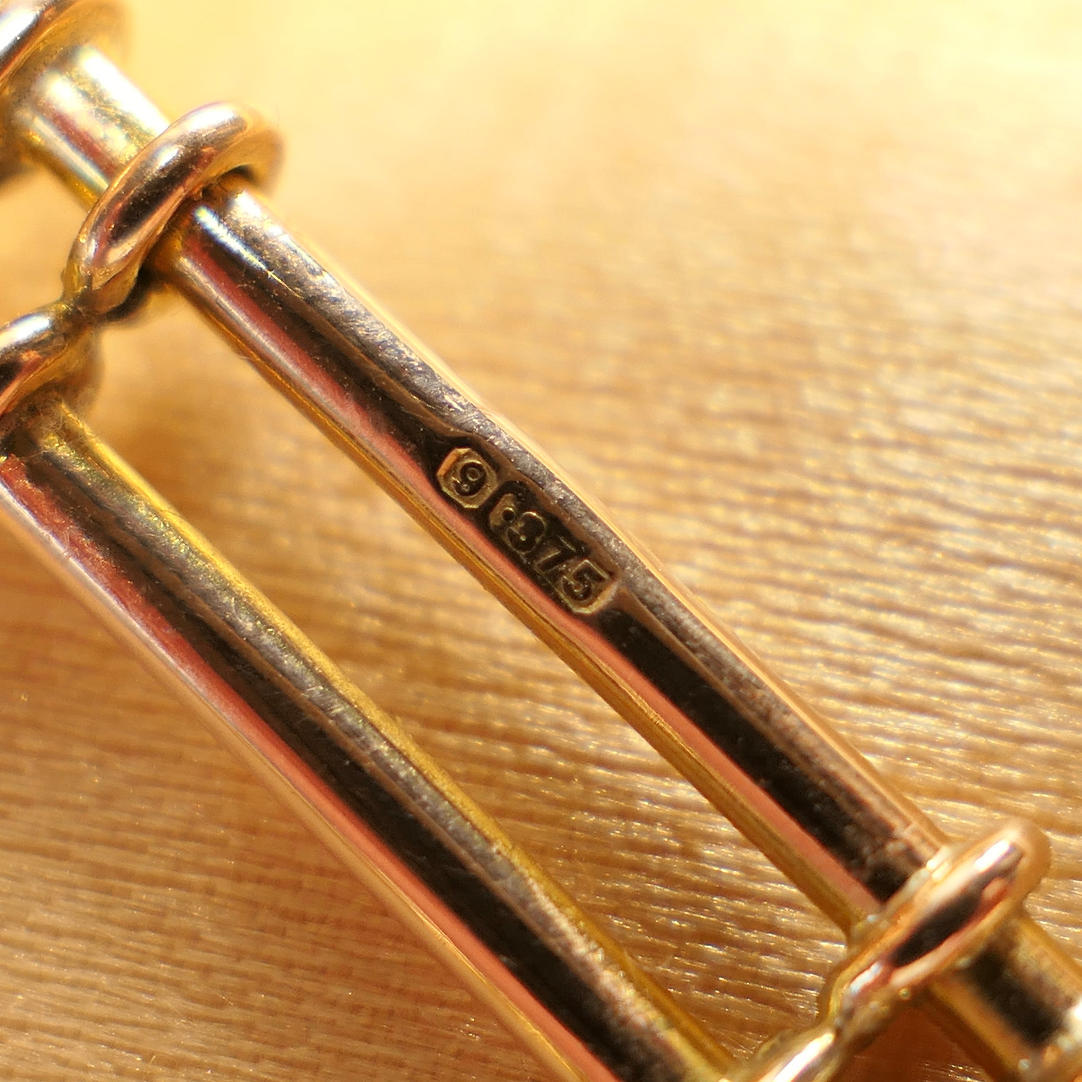 Antique, 9ct Gold, Trombone and Lovers Knot Link, Albert Watch Chain Necklace, 52.3 grams