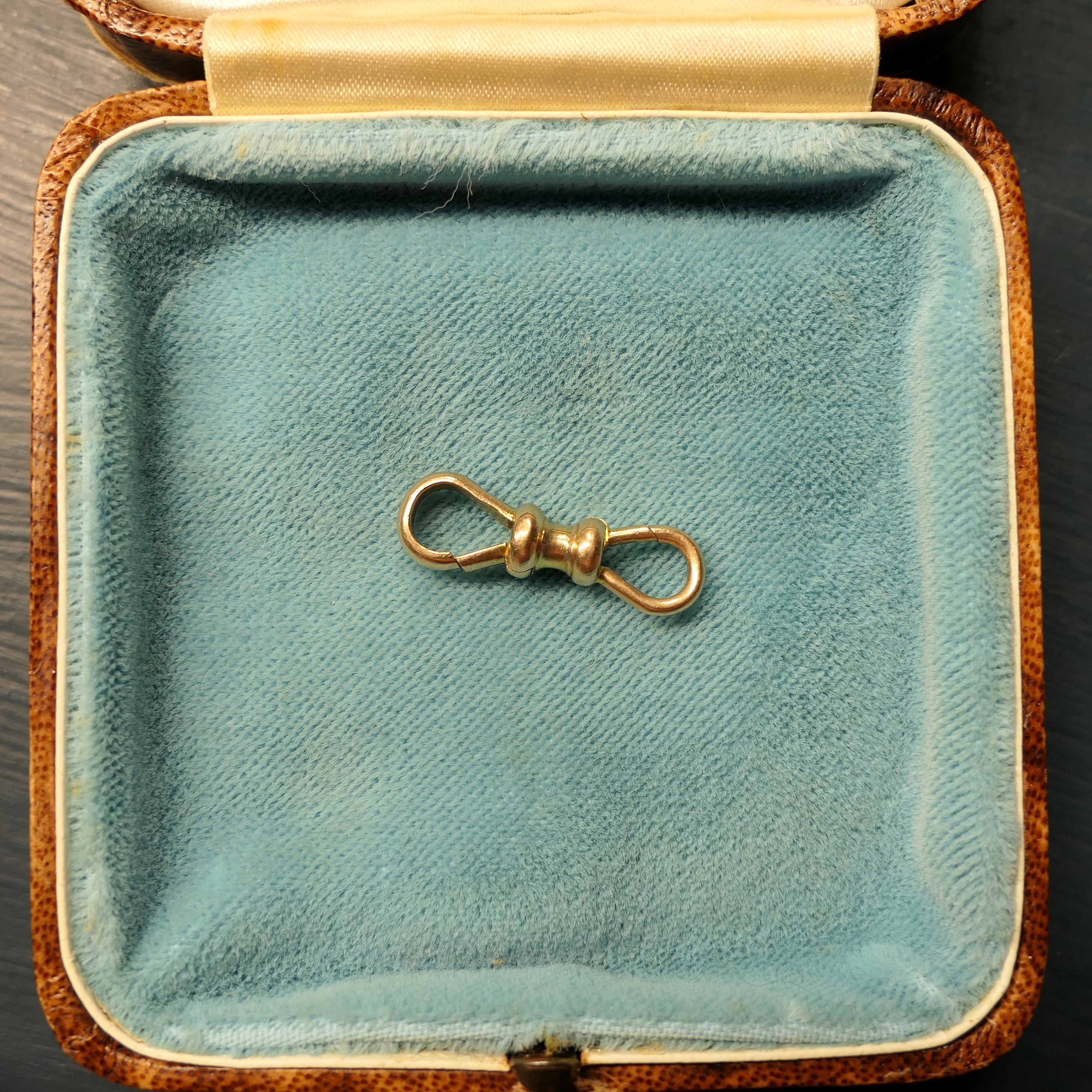 Antique 9ct Gold, Rare, Double Dog Clip, Clasp, pendant