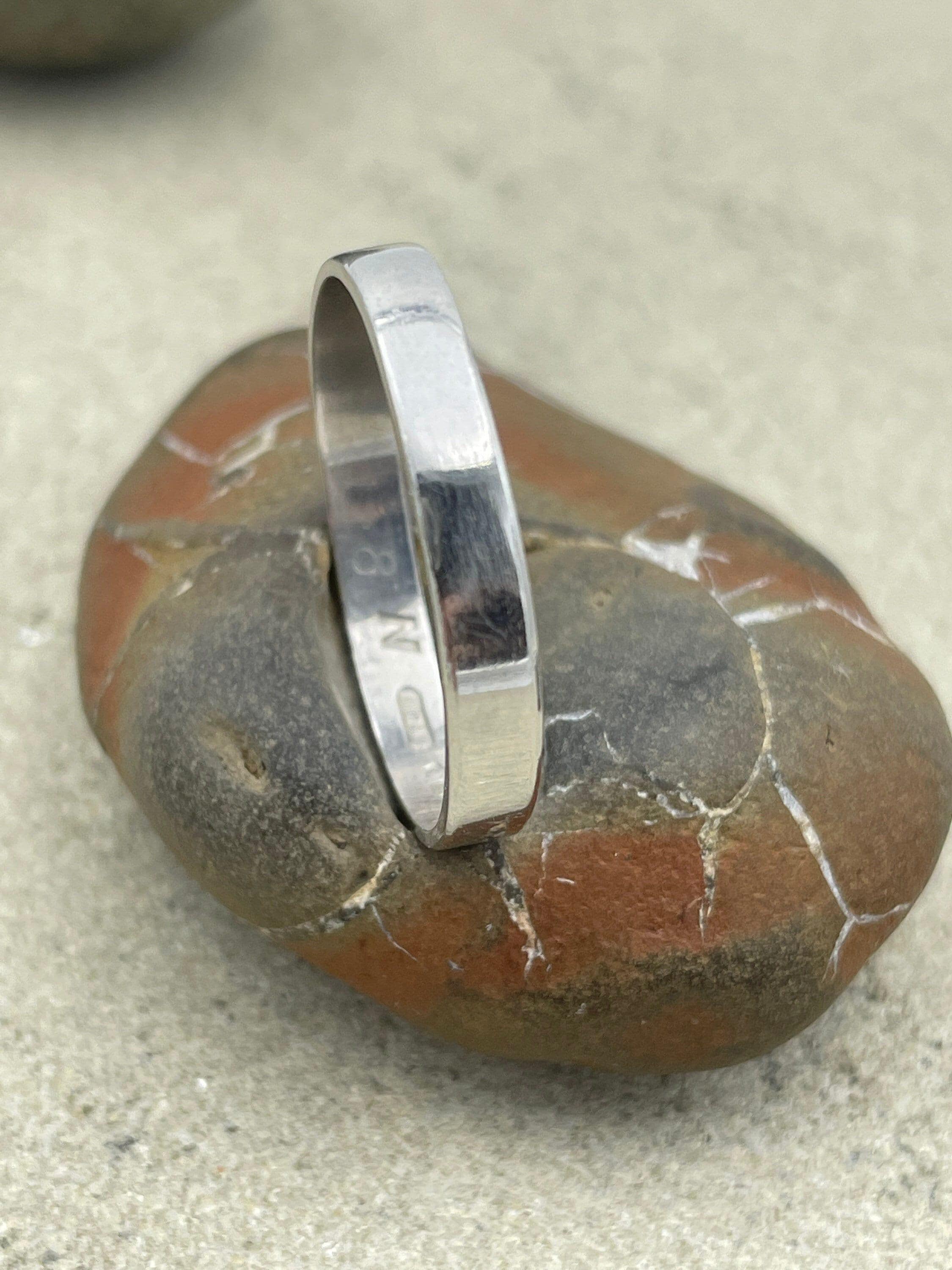 Vintage Platinum Gents Band Ring