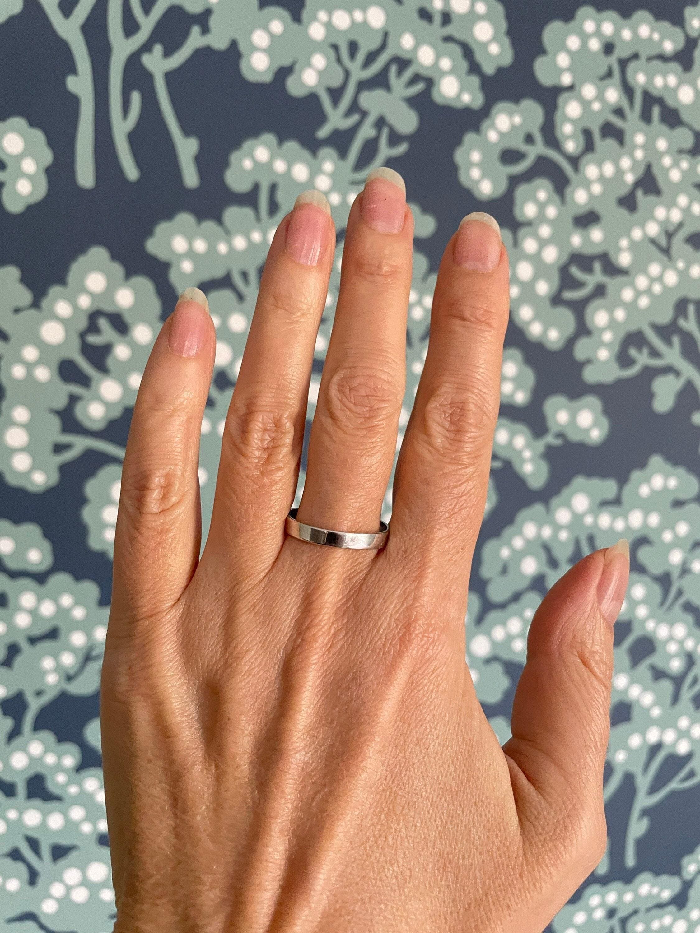 Vintage Platinum Gents Band Ring