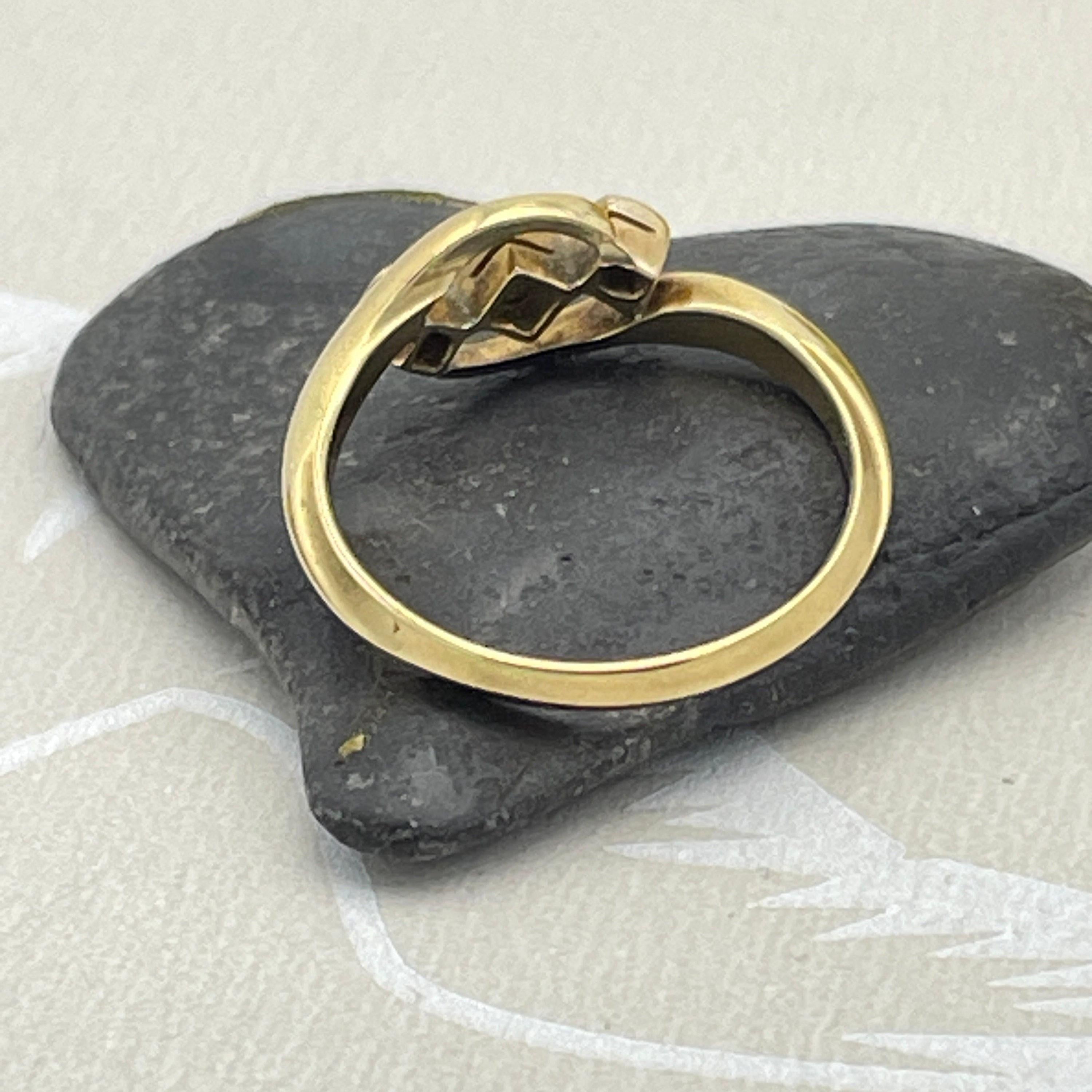 Vintage, Art Deco, 18ct Gold, Platinum & Diamond, Trilogy Bypass Ring