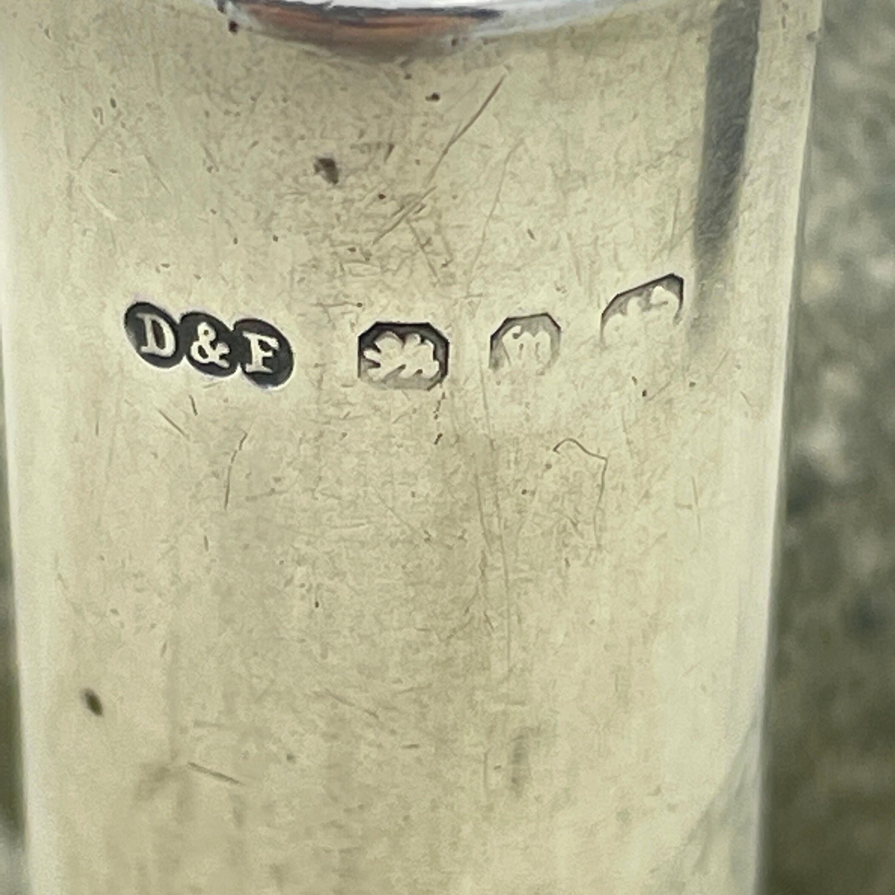 Victorian deakin and francis sterling silver whistle, hallmarked birmingham 1886