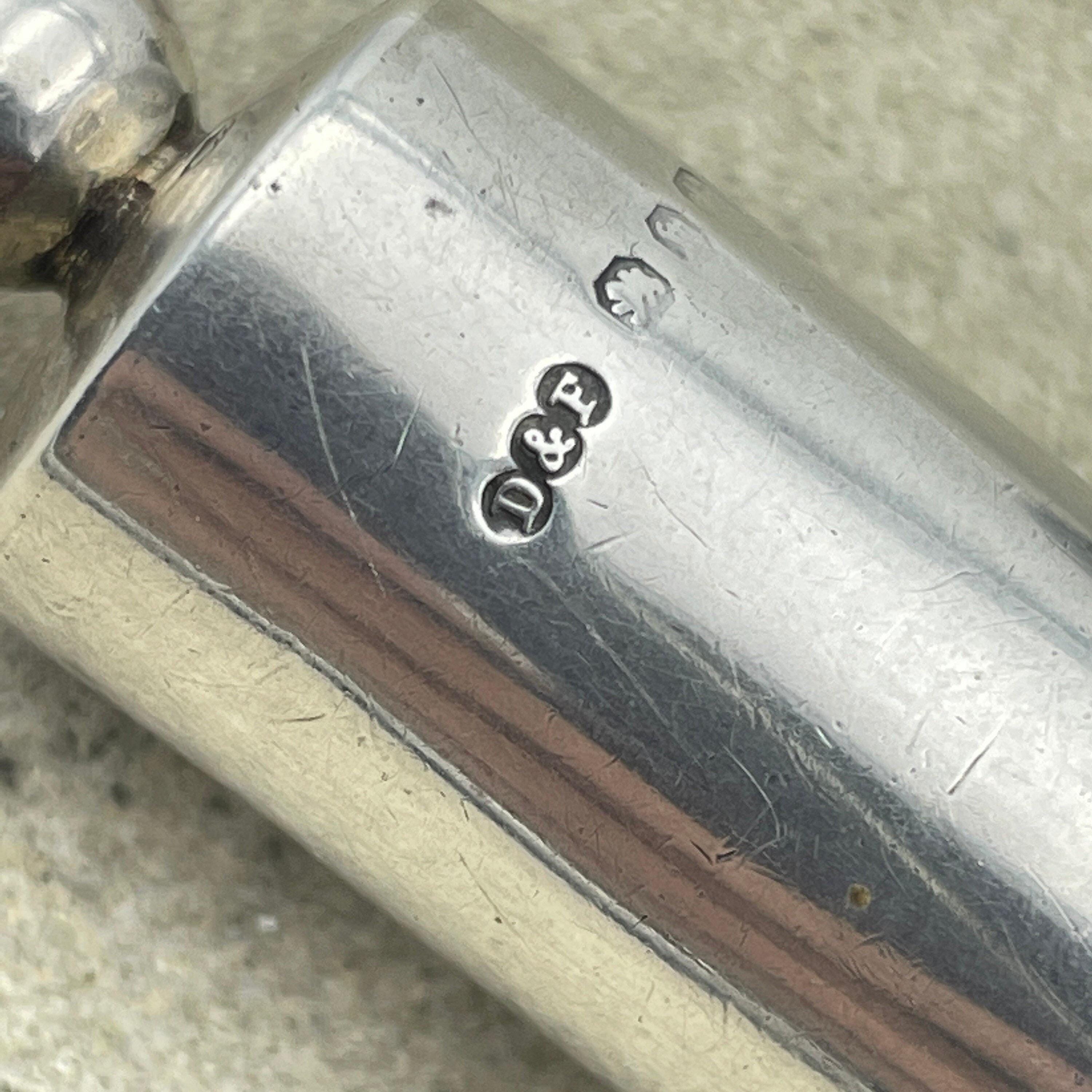 Victorian deakin and francis sterling silver whistle, hallmarked birmingham 1886