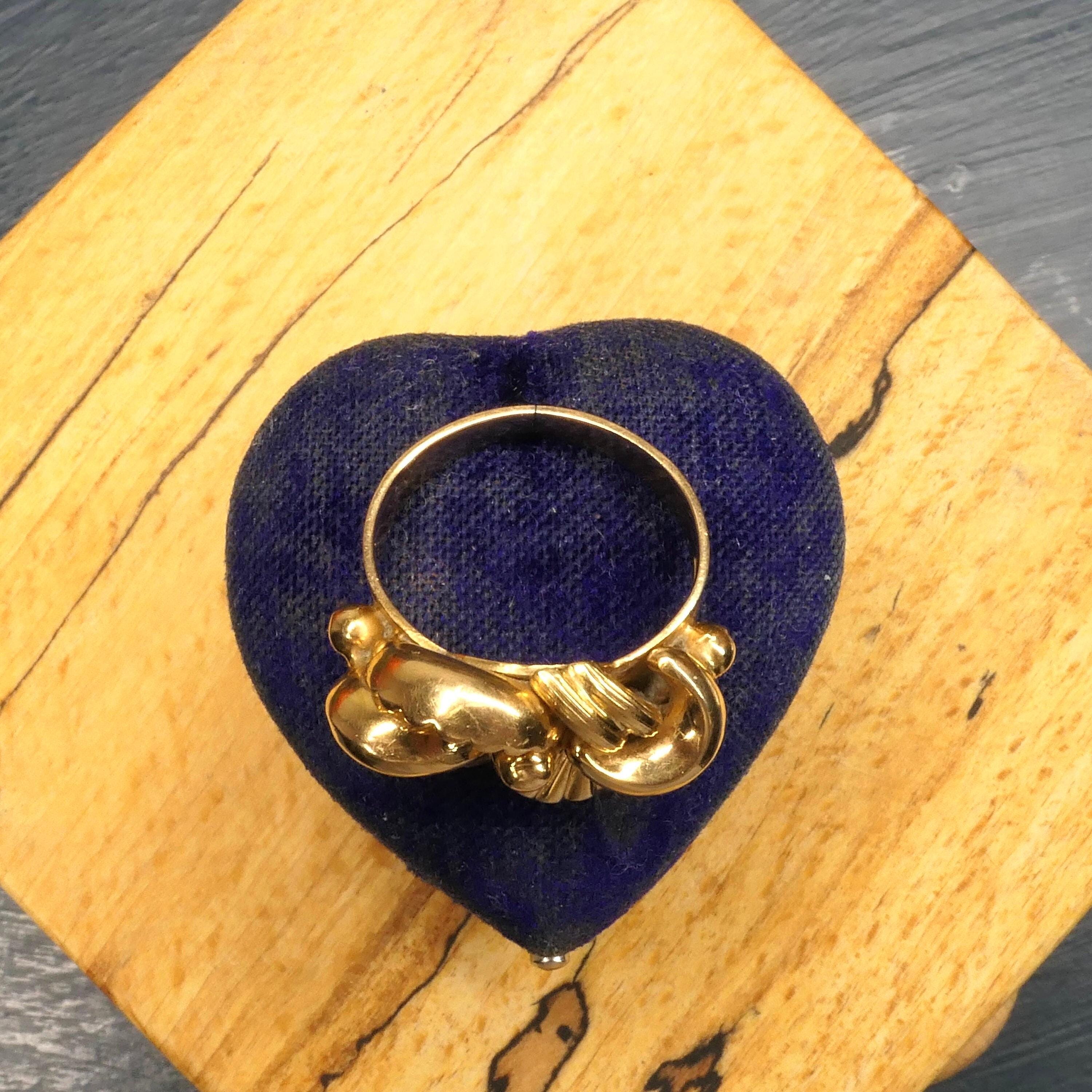 Vintage, 18ct Gold, Chunky Knot Ring, Mid 20th Century
