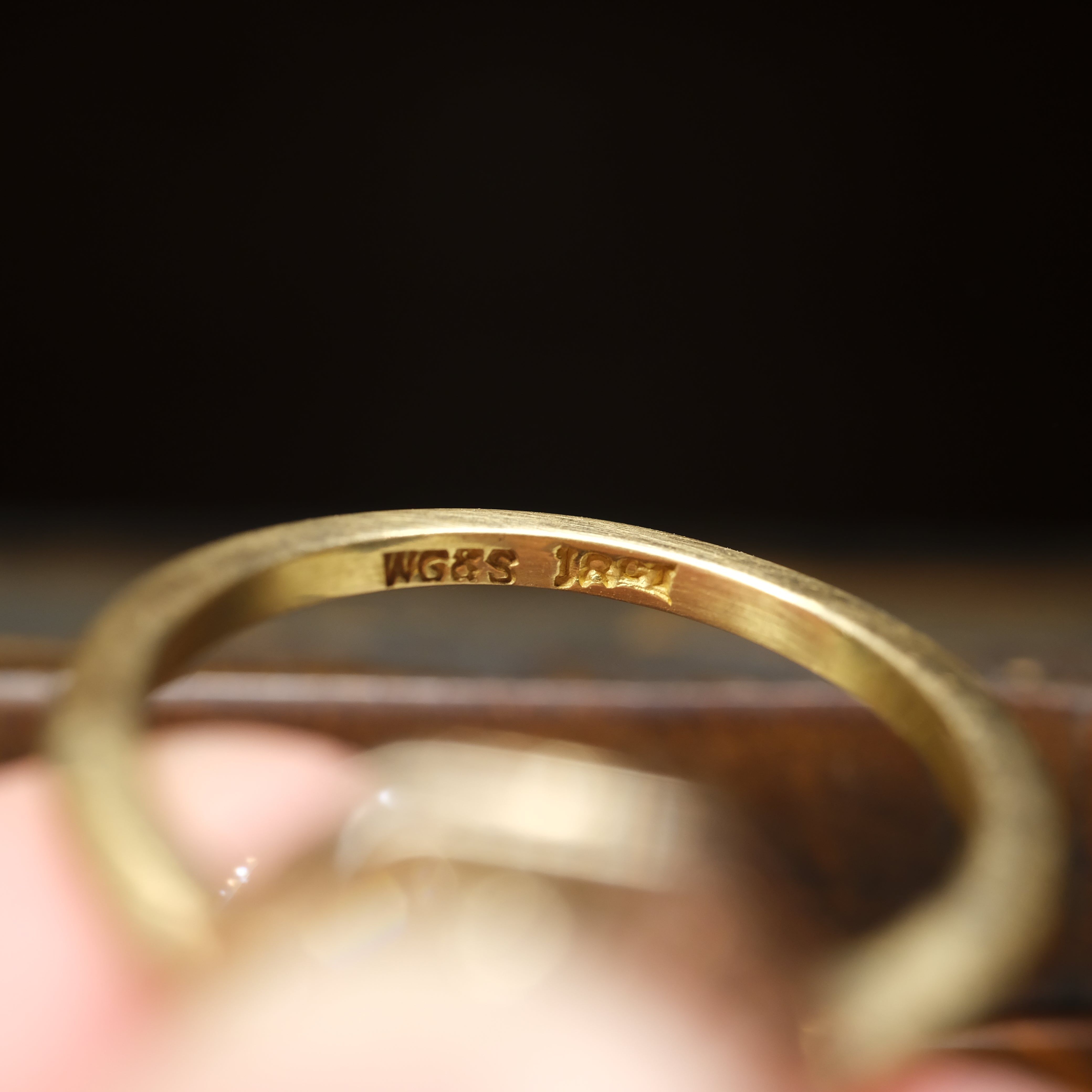 1920s, Art Deco, 18ct Gold, Old Cut Diamond & Synthetic Sapphire Cluster Ring