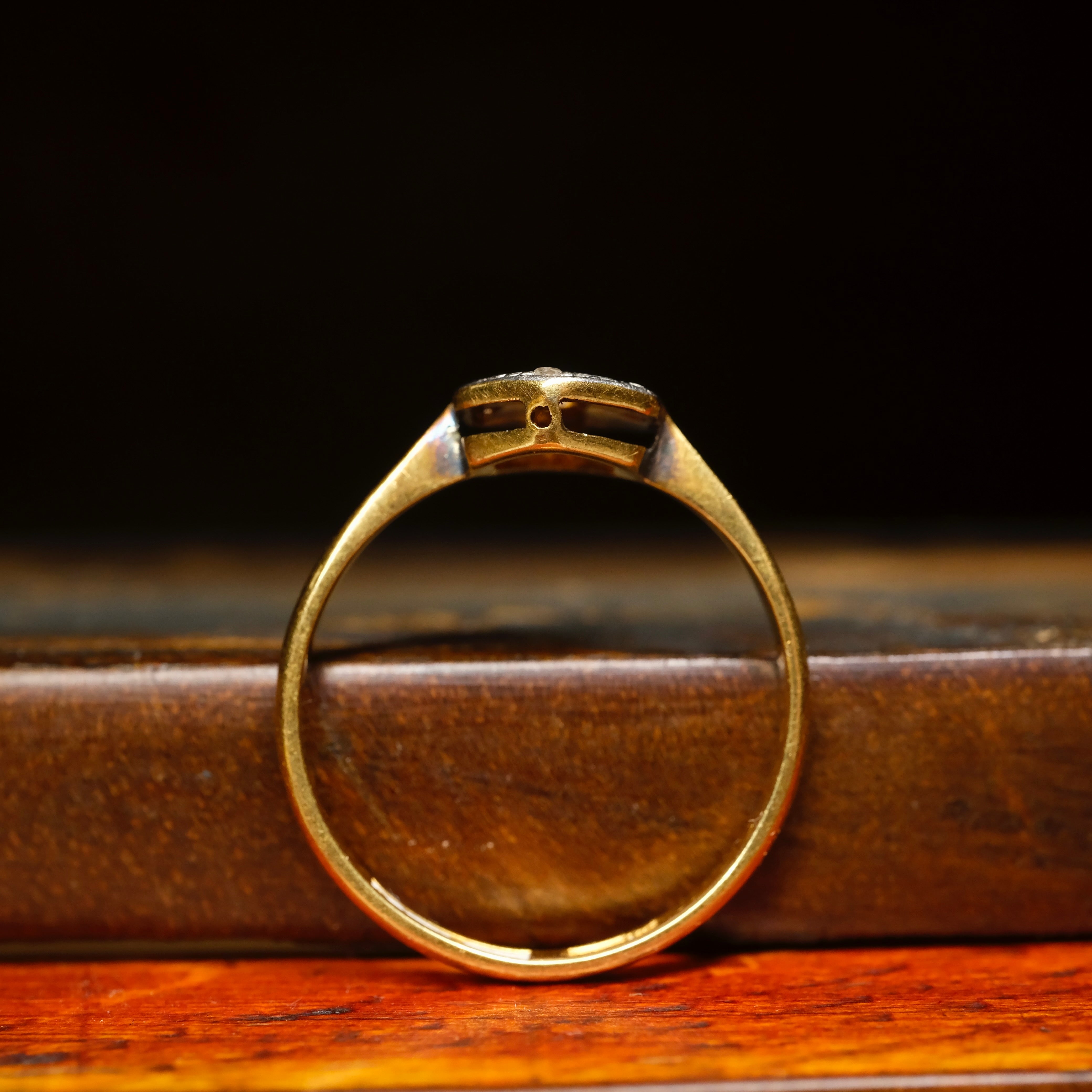 Vintage 18ct Gold & Platinum, Diamond Cluster Ring