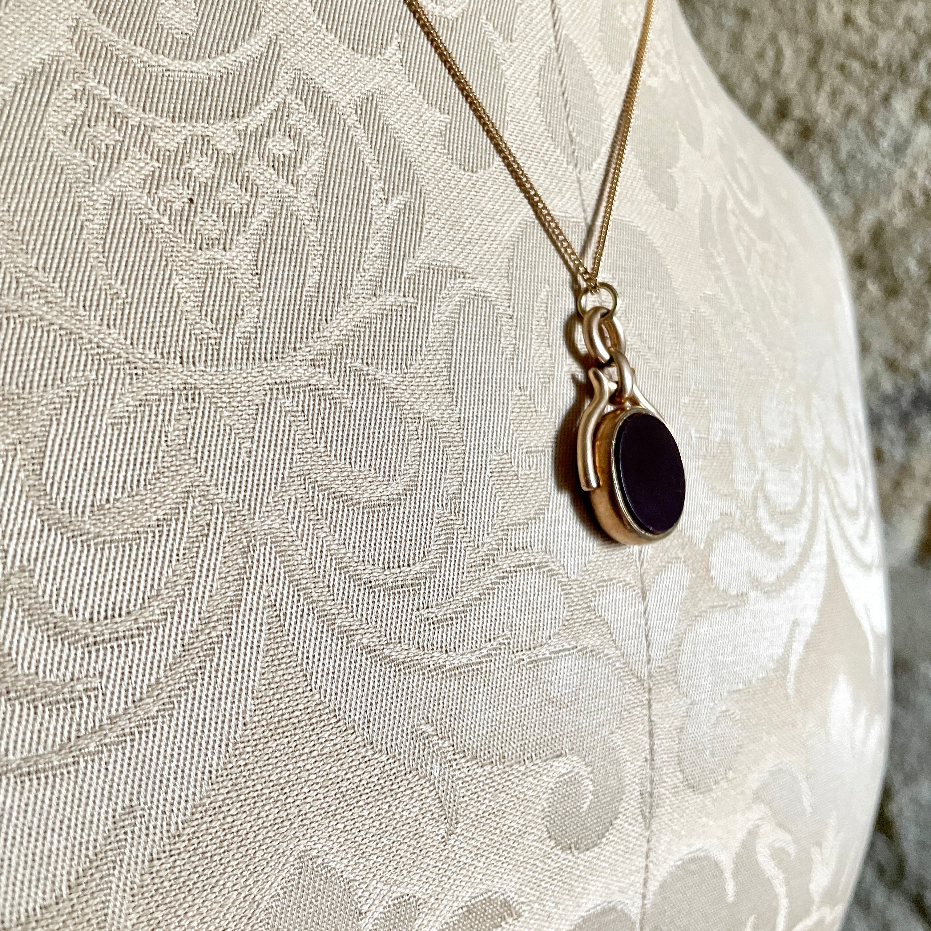 Victorian Heavy 18ct Gold, Bloodstone & Carnelian, Swivel Fob, Pendant