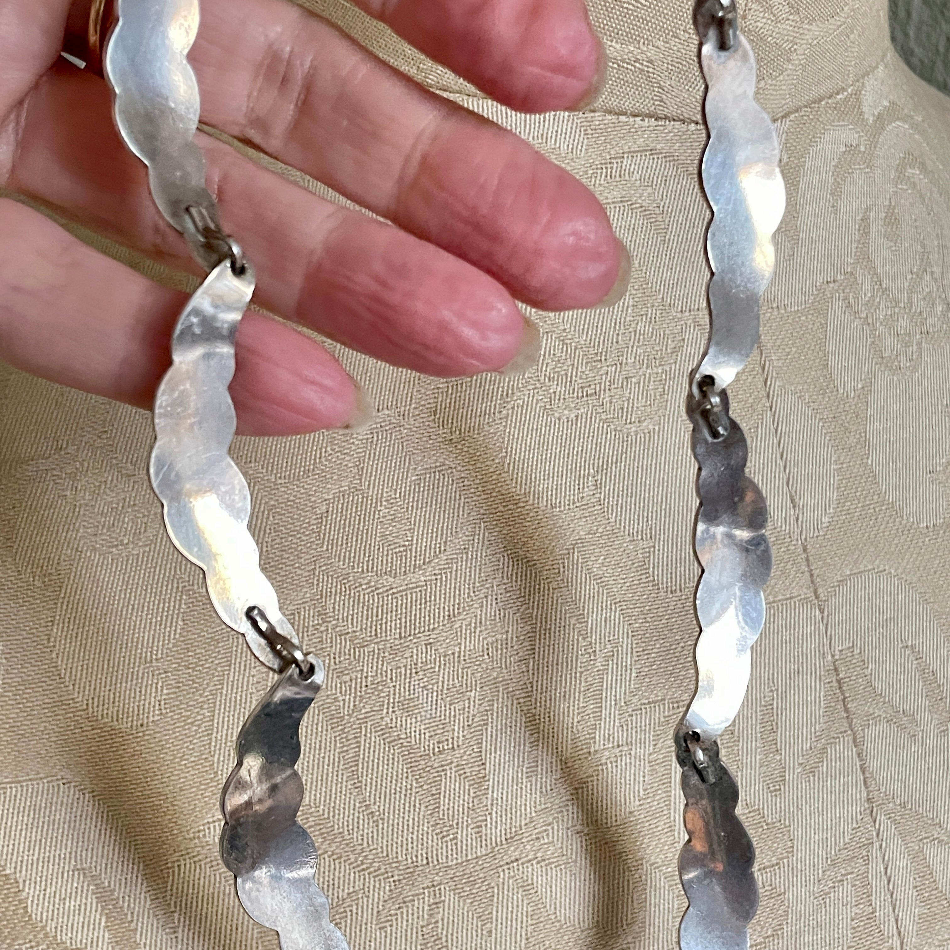 Vintage, Ulrich of Denmark, Sterling Silver Leaf Necklace