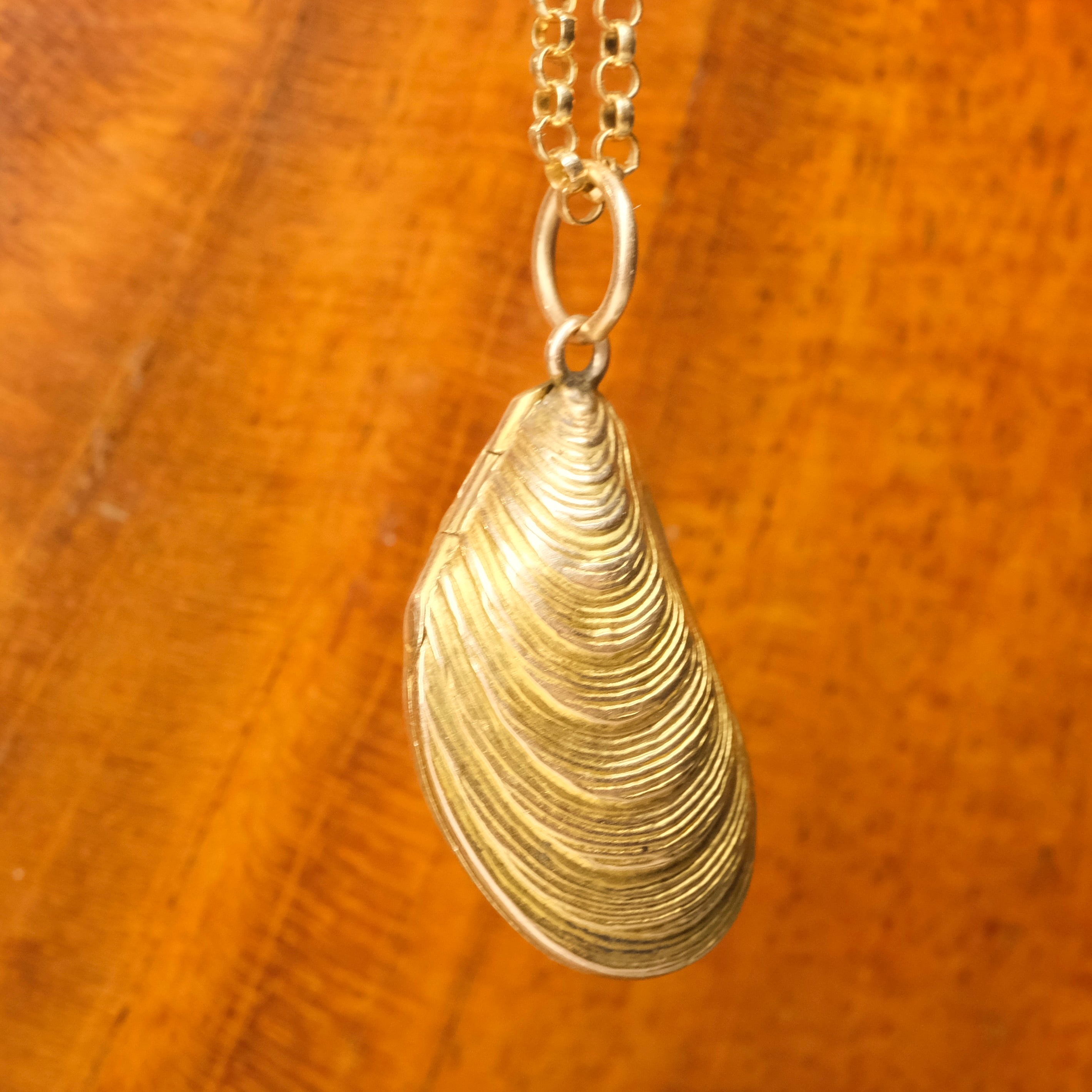 Very Rare, Victorian 15ct Gold, Mussel Shell Locket, Pendant