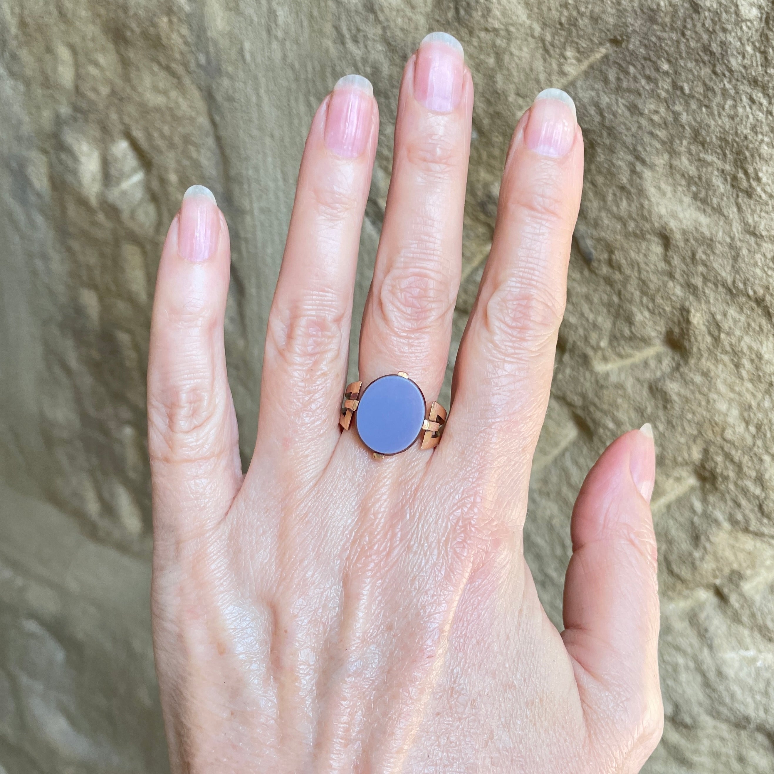 Antique 15ct Gold Sardonyx Signet Ring, Hallmarked in 1921