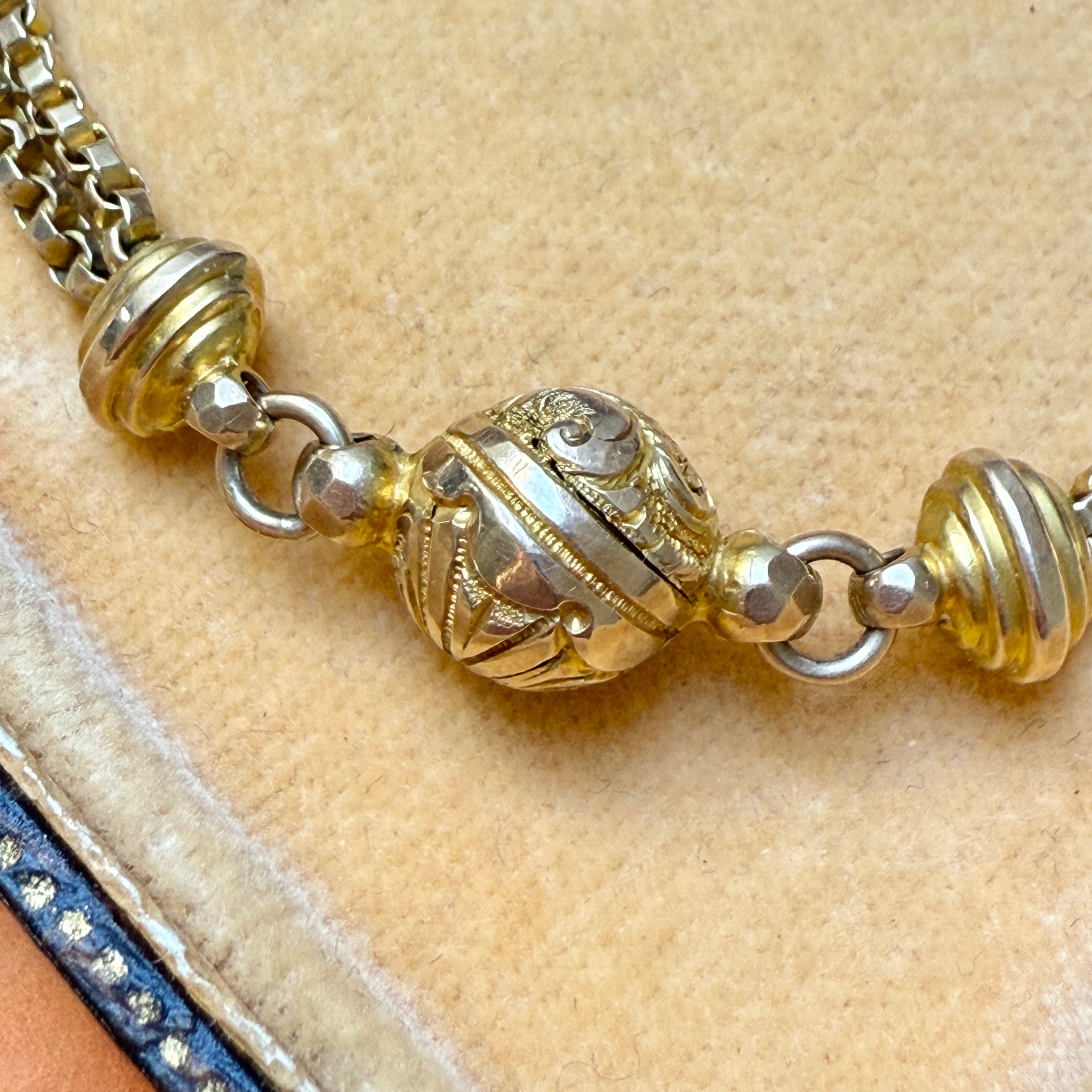 Antique, Victorian 9ct Gold Albertina Watch Chain Bracelet