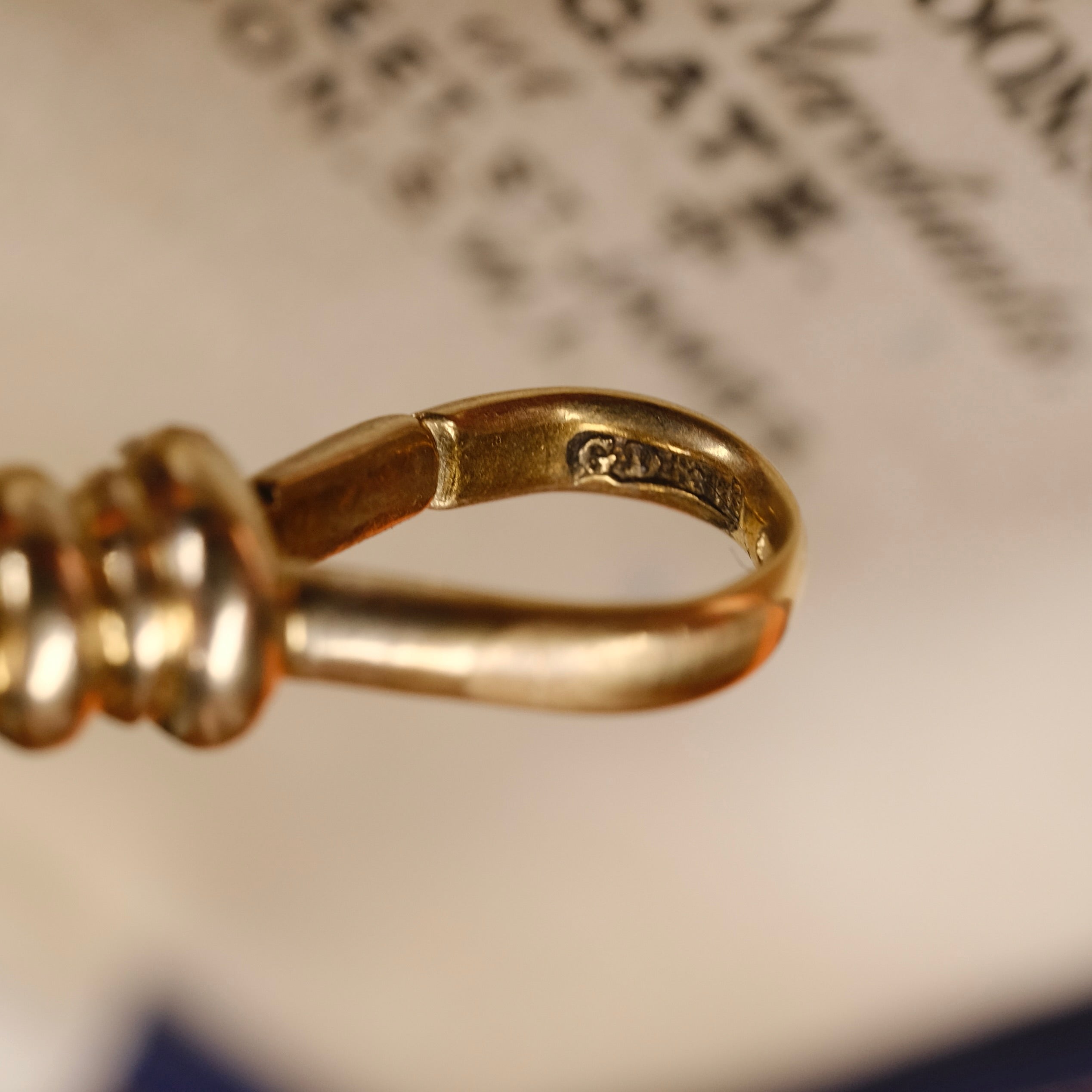 Antique 18ct Gold, Very Rare, Double Dog Clip, Clasp, Pendant