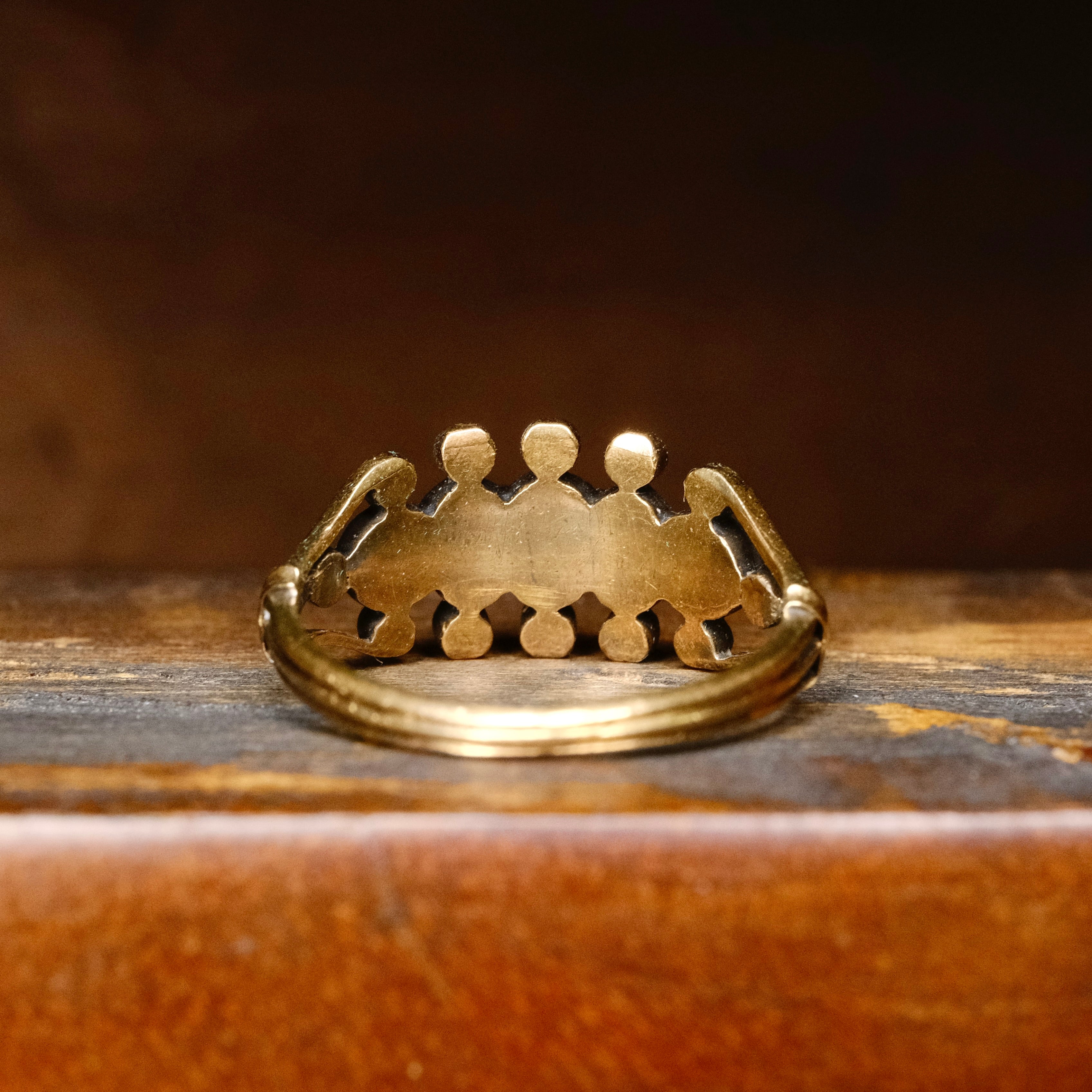 Antique, Georgian Rose Cut Diamond, Gold Ring