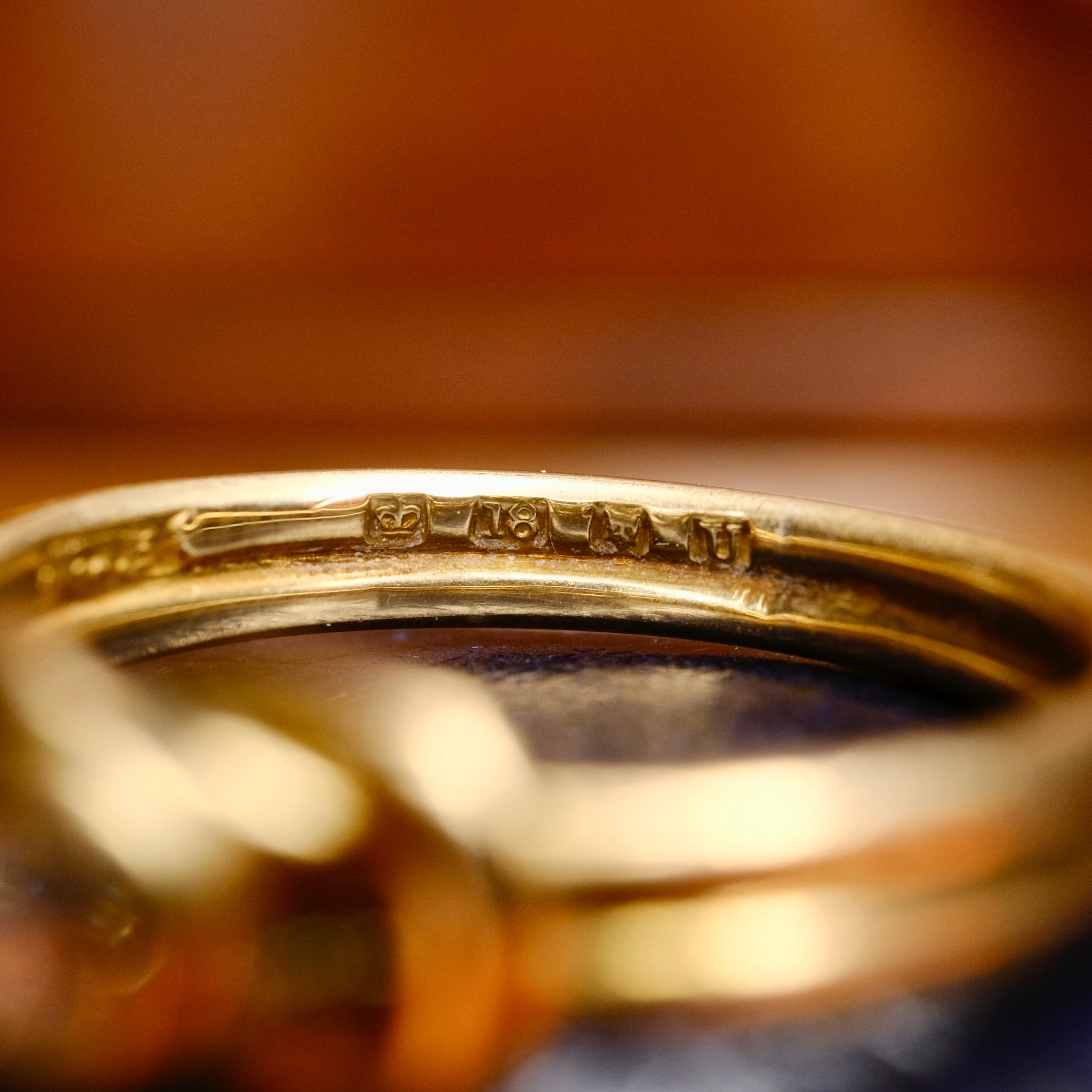 Antique, Victorian 18ct Gold, Old Mine Cut Diamond, Knot Ring, Hallmarked 1895