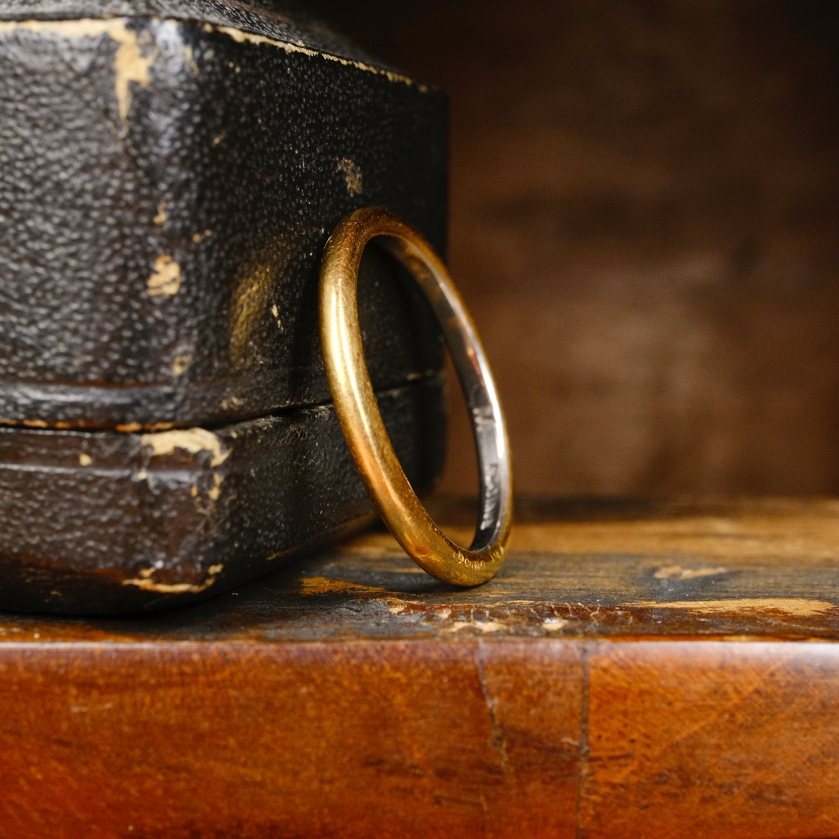 Vintage, 1940's, 22ct Gold & Platinum Wedding Band Ring