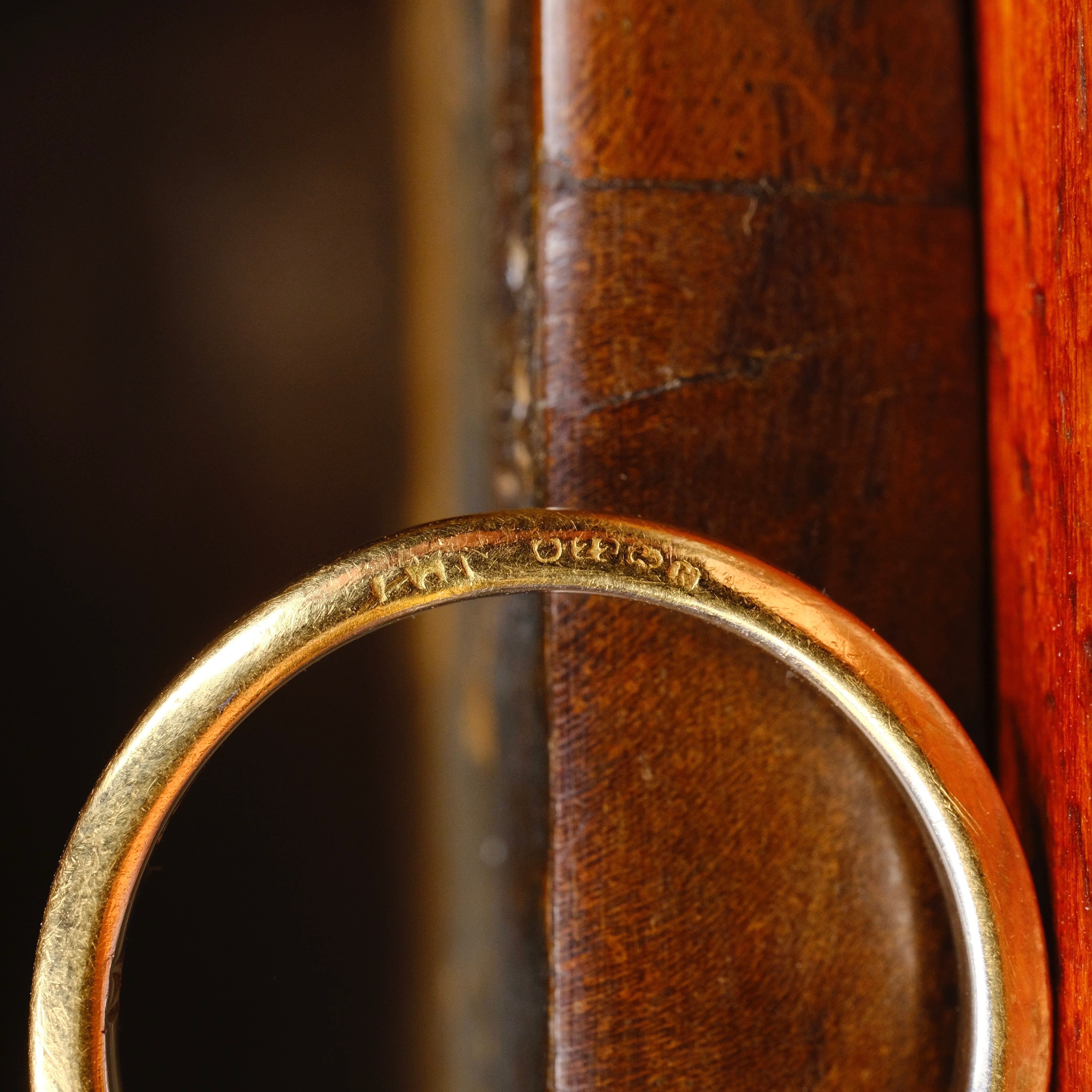 Vintage, 1940's, 22ct Gold & Platinum Wedding Band Ring