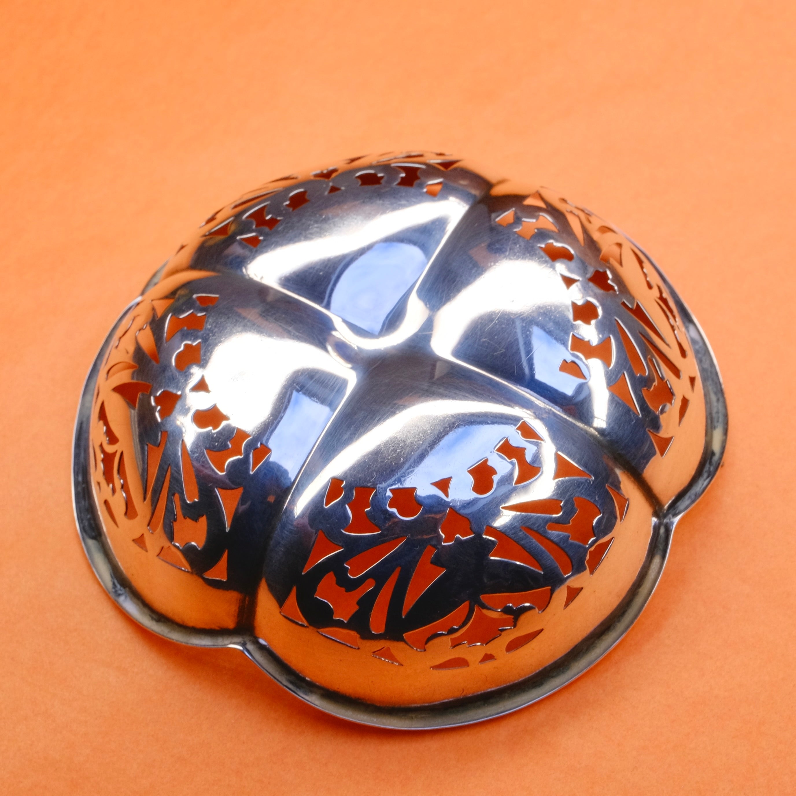 Antique Sterling Silver Butterfly Trinket Dish, William Devenport, Hallmarked in 1926