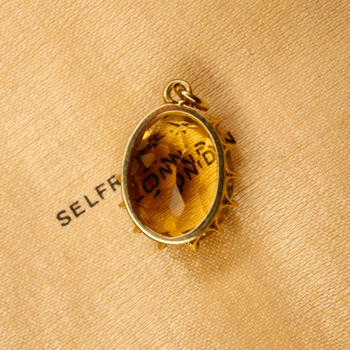 Antique, 9ct Gold, Citrine Pendant
