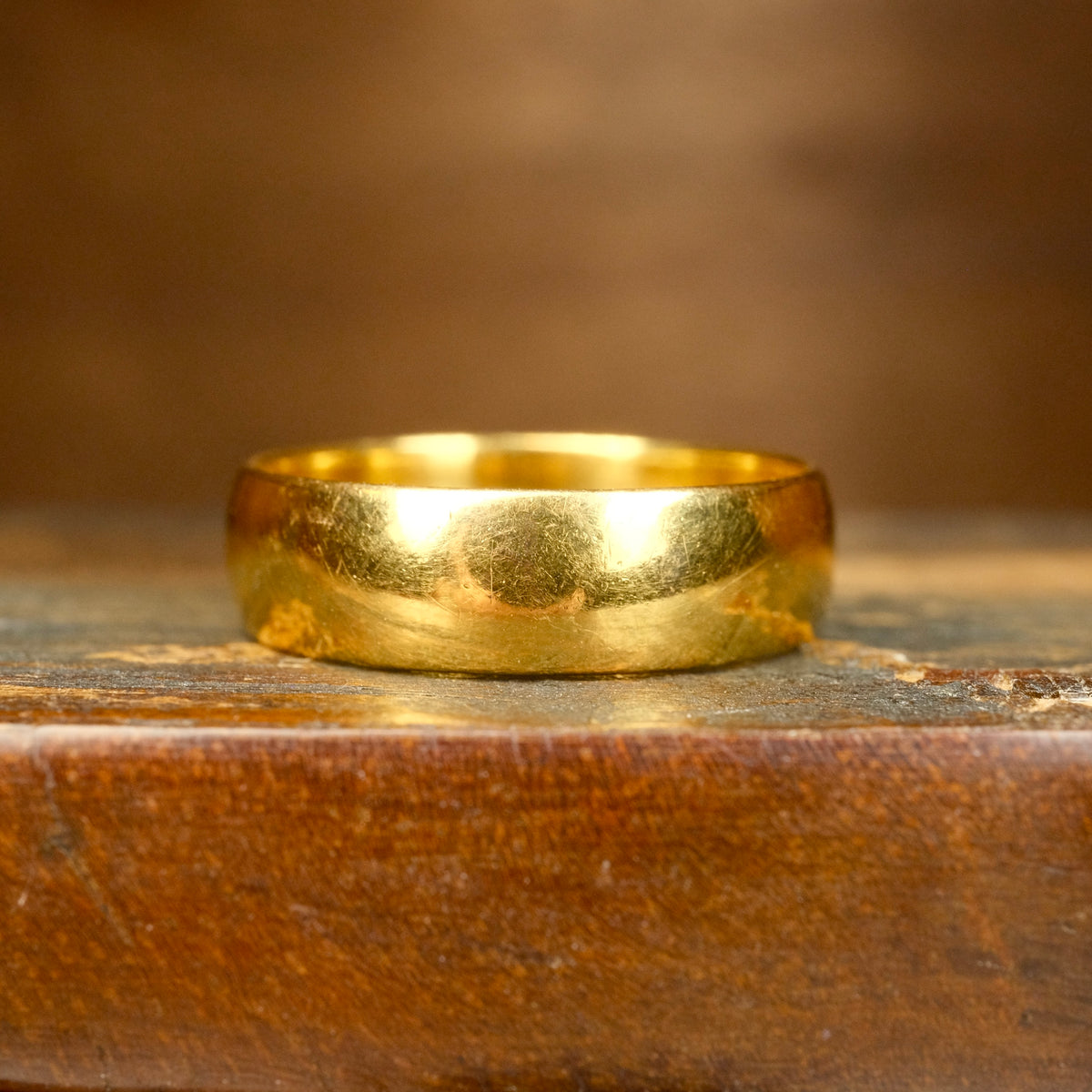Antique, 22ct Gold Wedding Band Ring, Hallmarked 1914