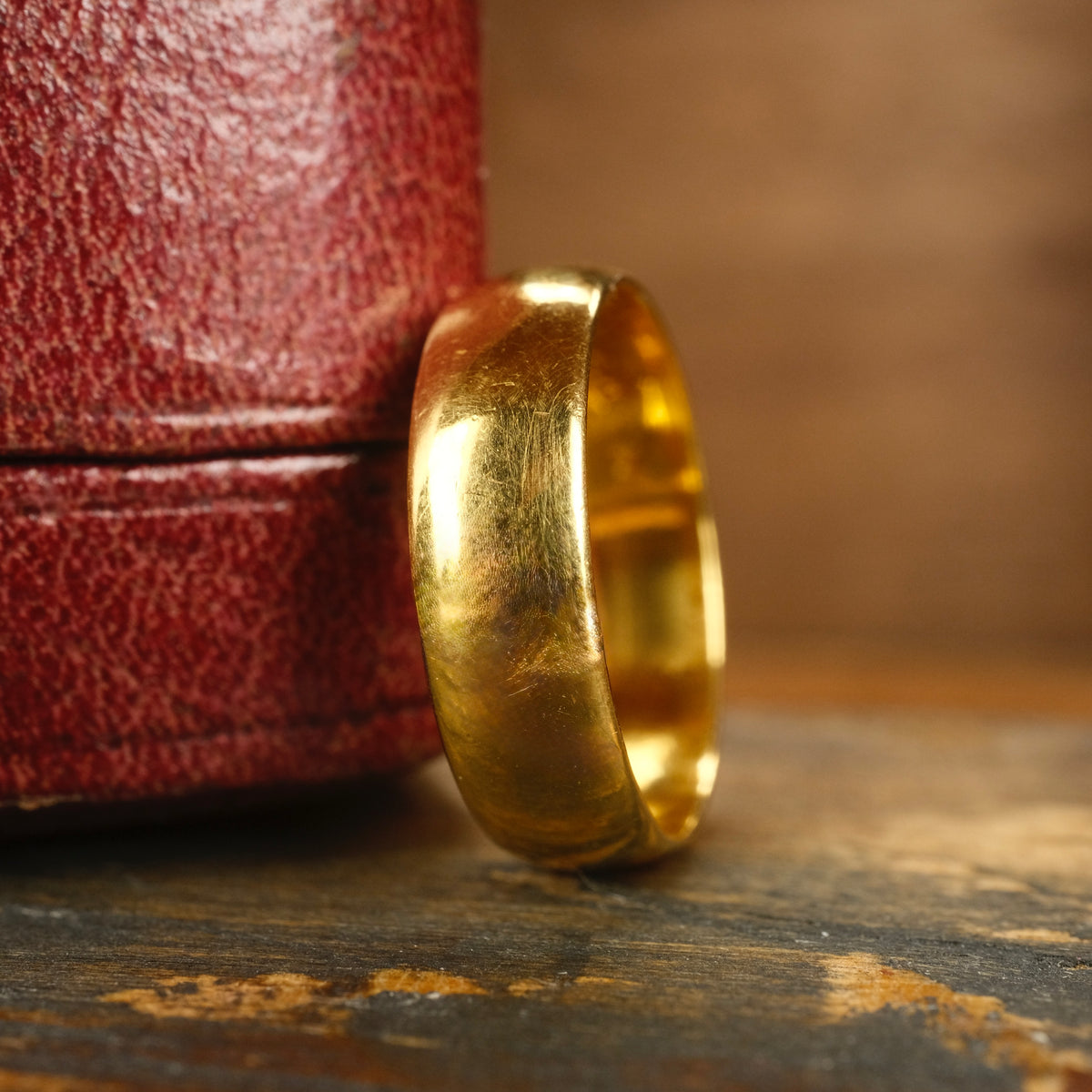 Antique, 22ct Gold Wedding Band Ring, Hallmarked 1914