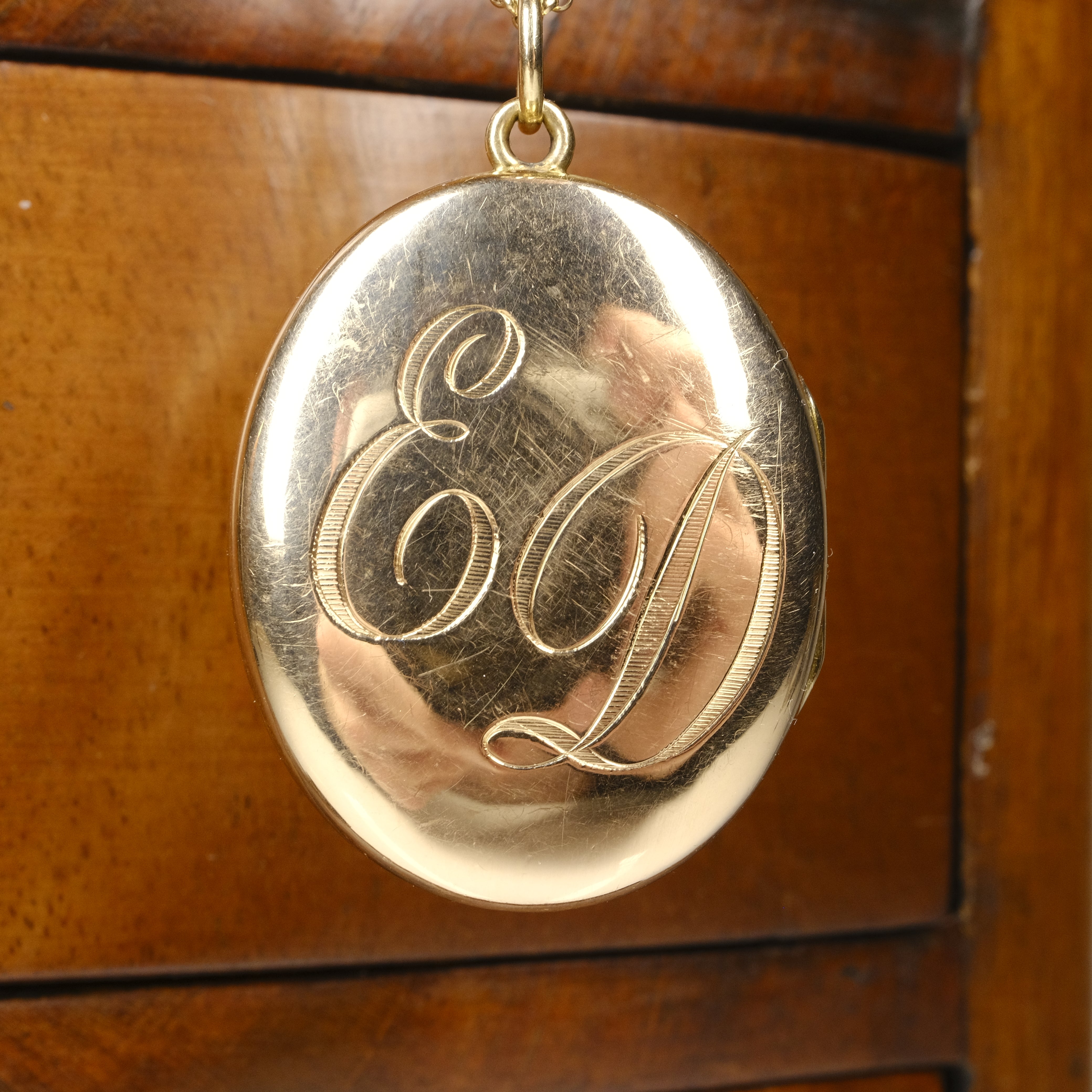 Antique, Victorian 15ct Gold Locket With Blue Enamel Star & Split Pearls, 12 Grams