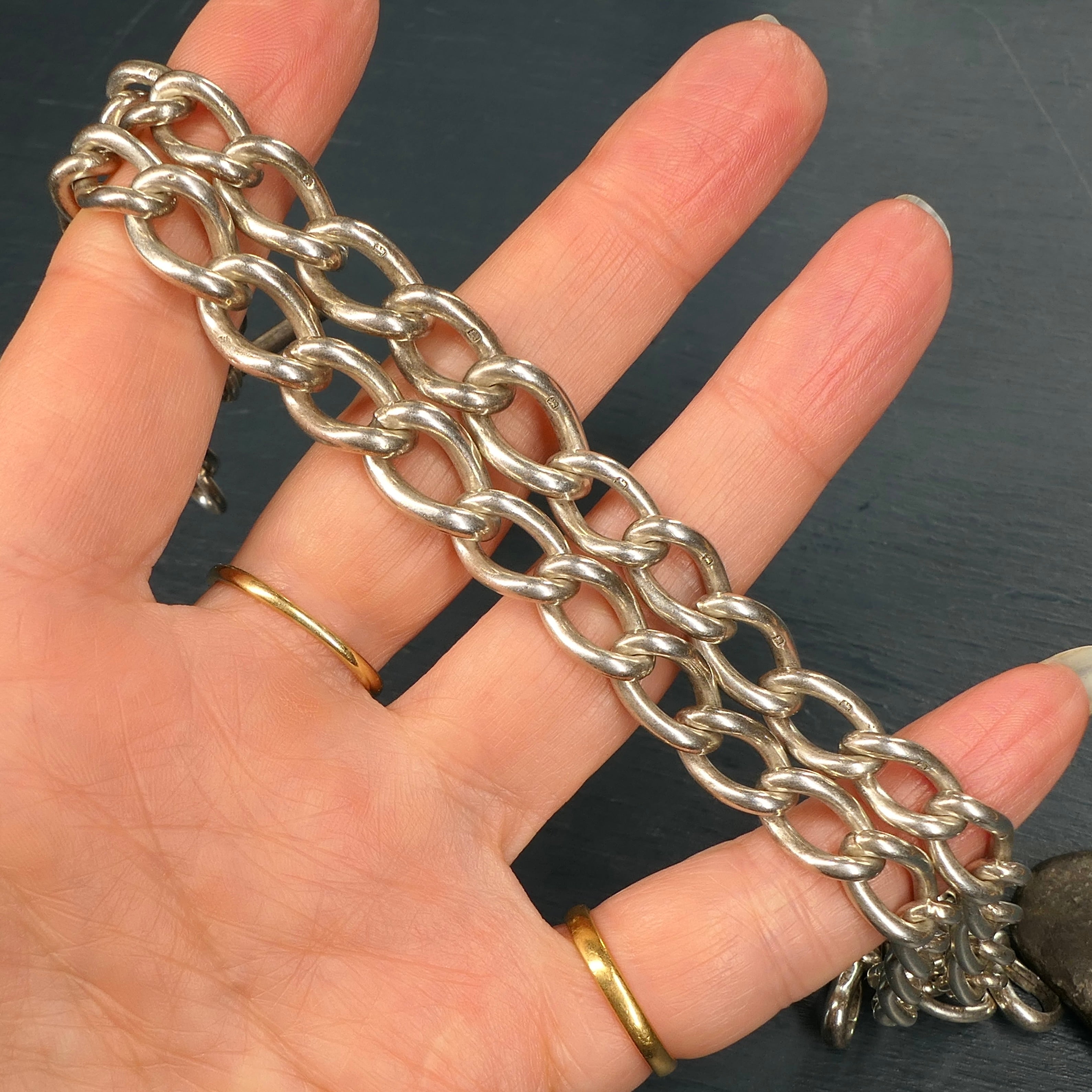 Silver double Albo chain 