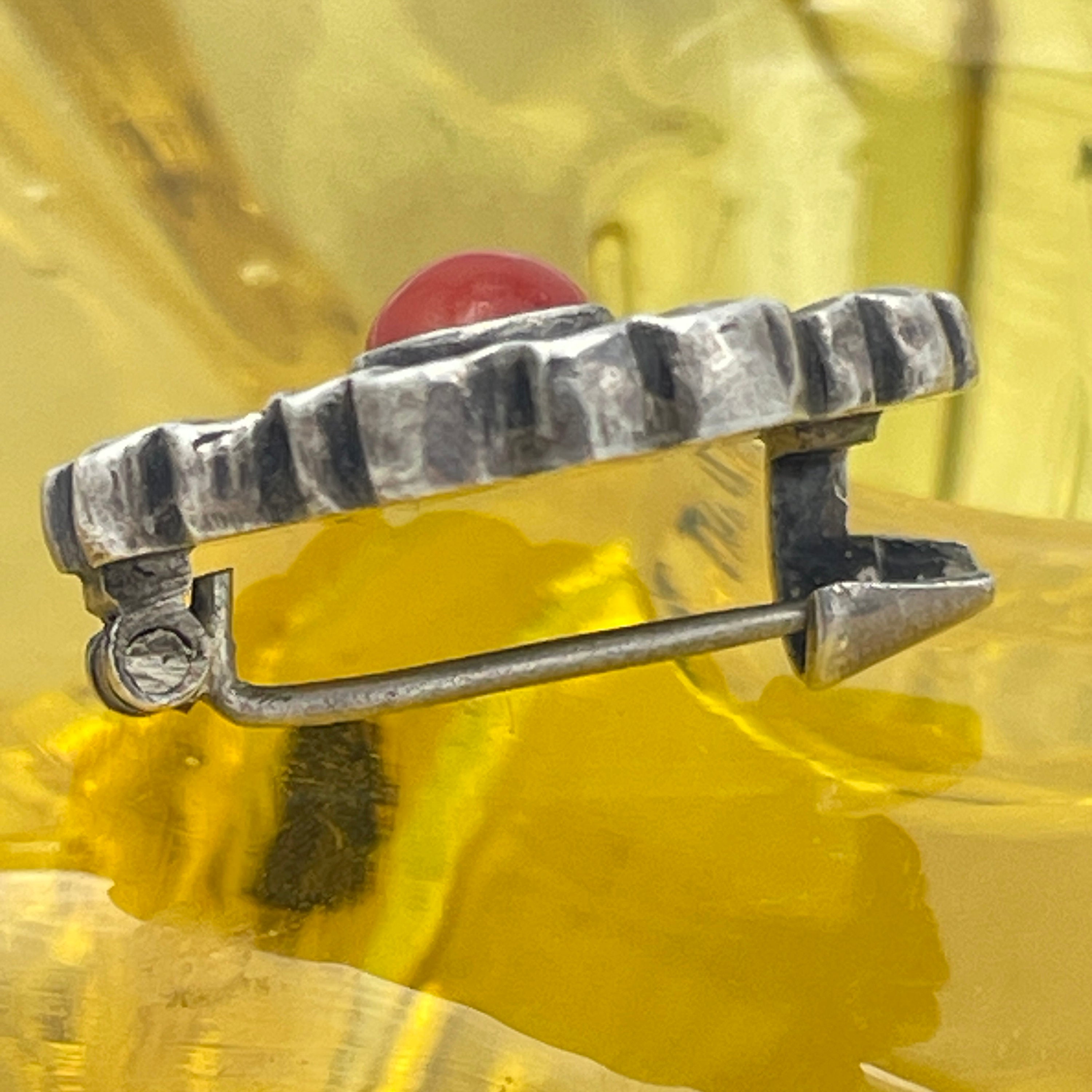 Vintage Georg Jensen, flower brooch, pin no. 189, 830 Silver