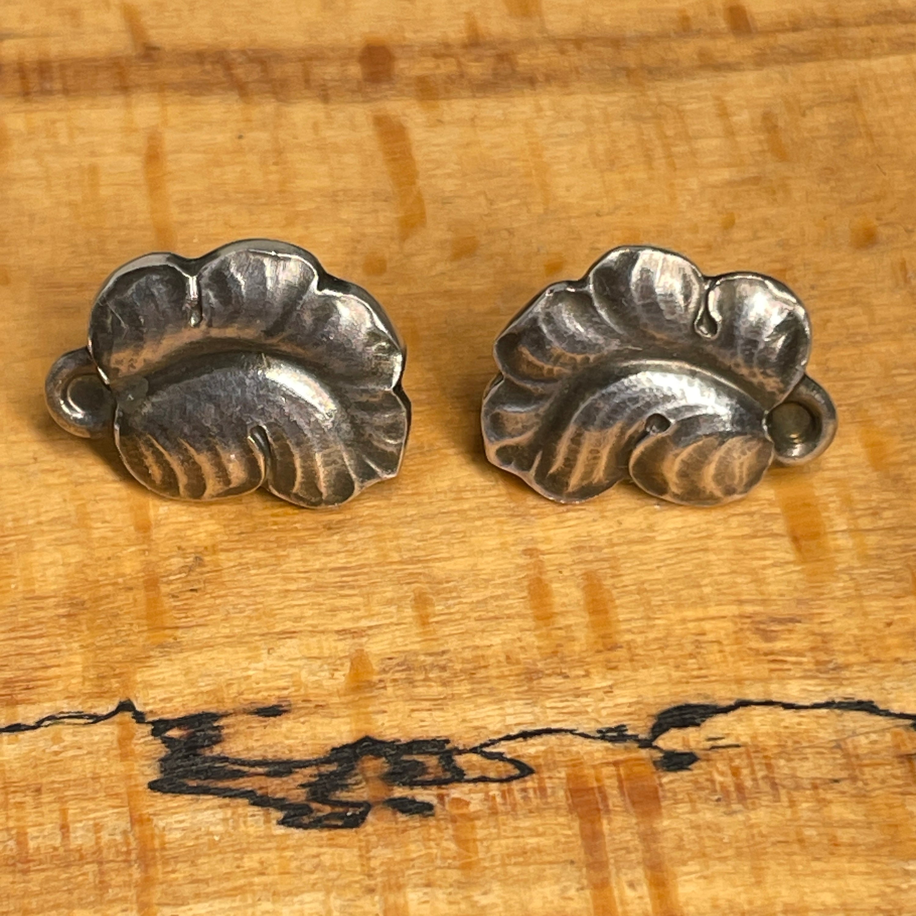 Vintage Georg Jensen Sterling silver stud earrings, no. 50 B