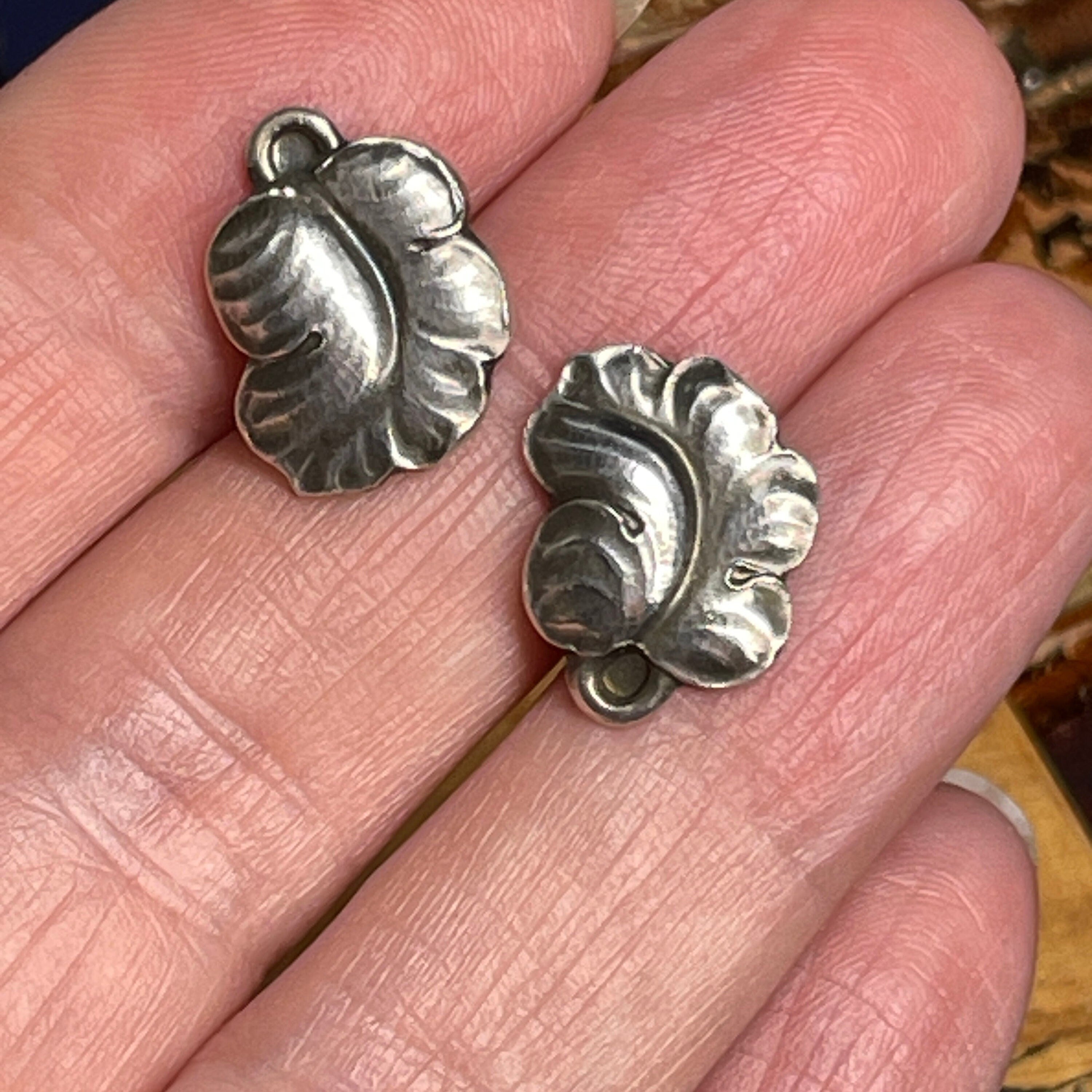 Vintage Georg Jensen Sterling Silver Stud earrings, no. 50 B