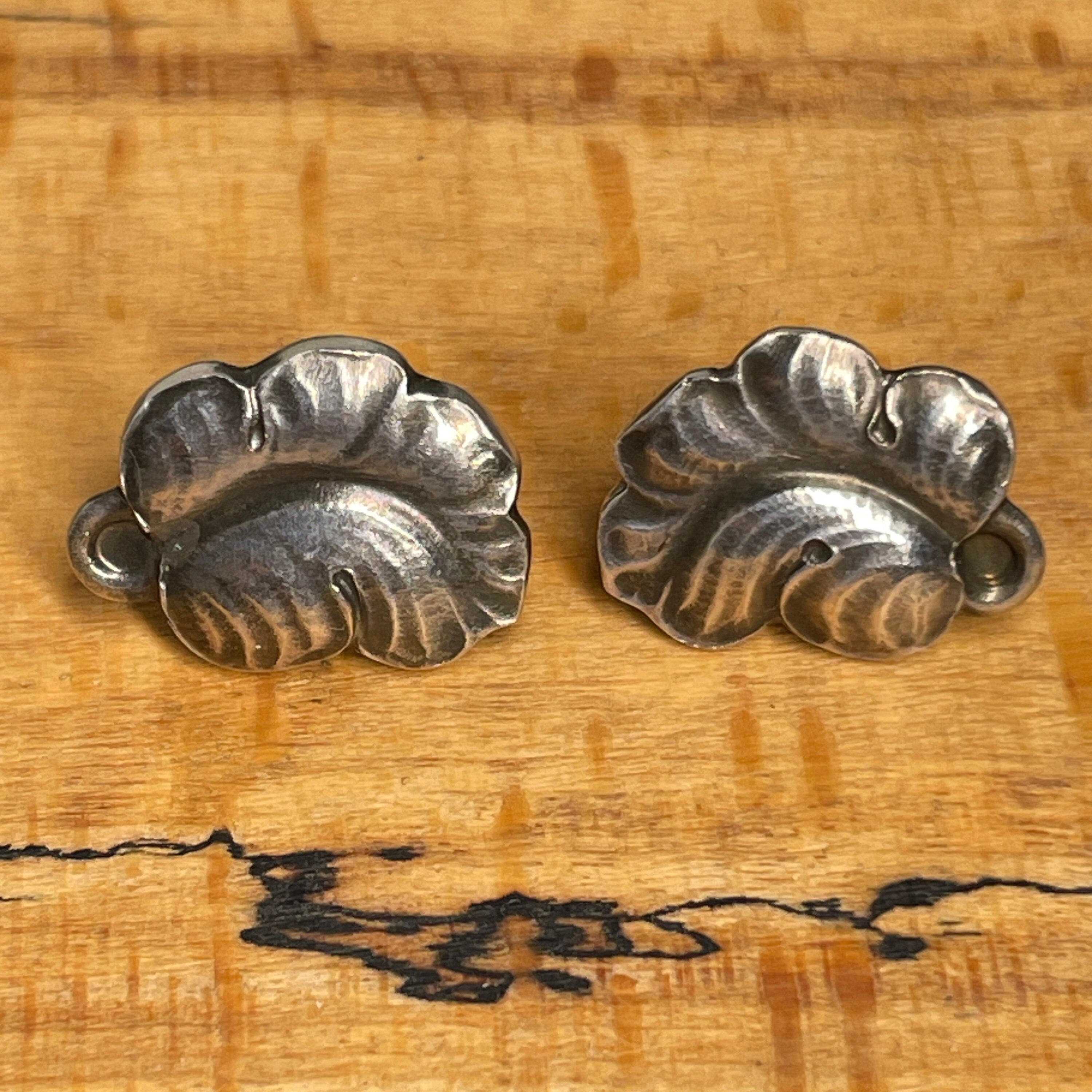 Vintage Georg Jensen Sterling Silver Stud earrings, no. 50 B