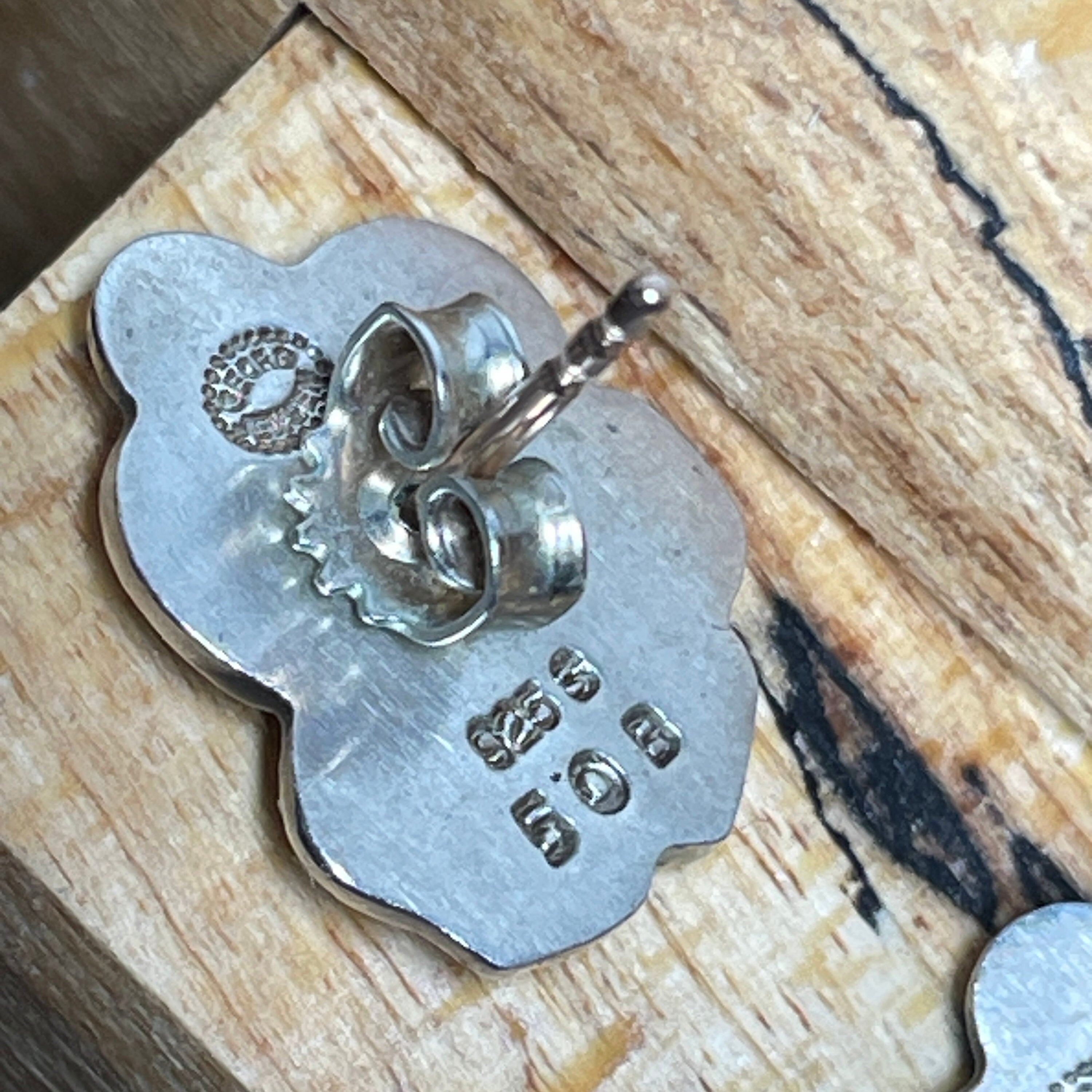 Vintage Georg Jensen Sterling Silver Stud earrings, no. 50 B