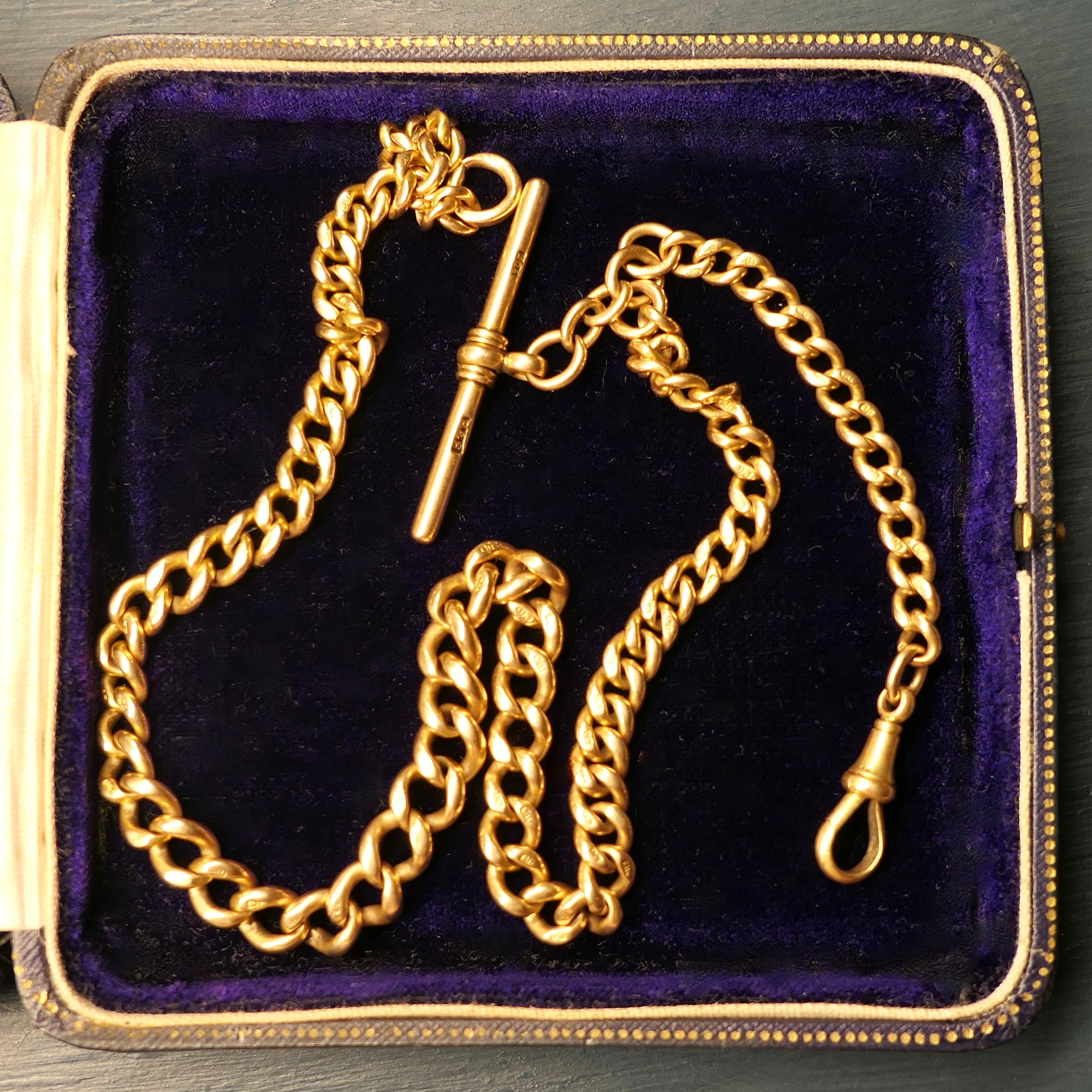 18ct gold pocket watch chain clearance