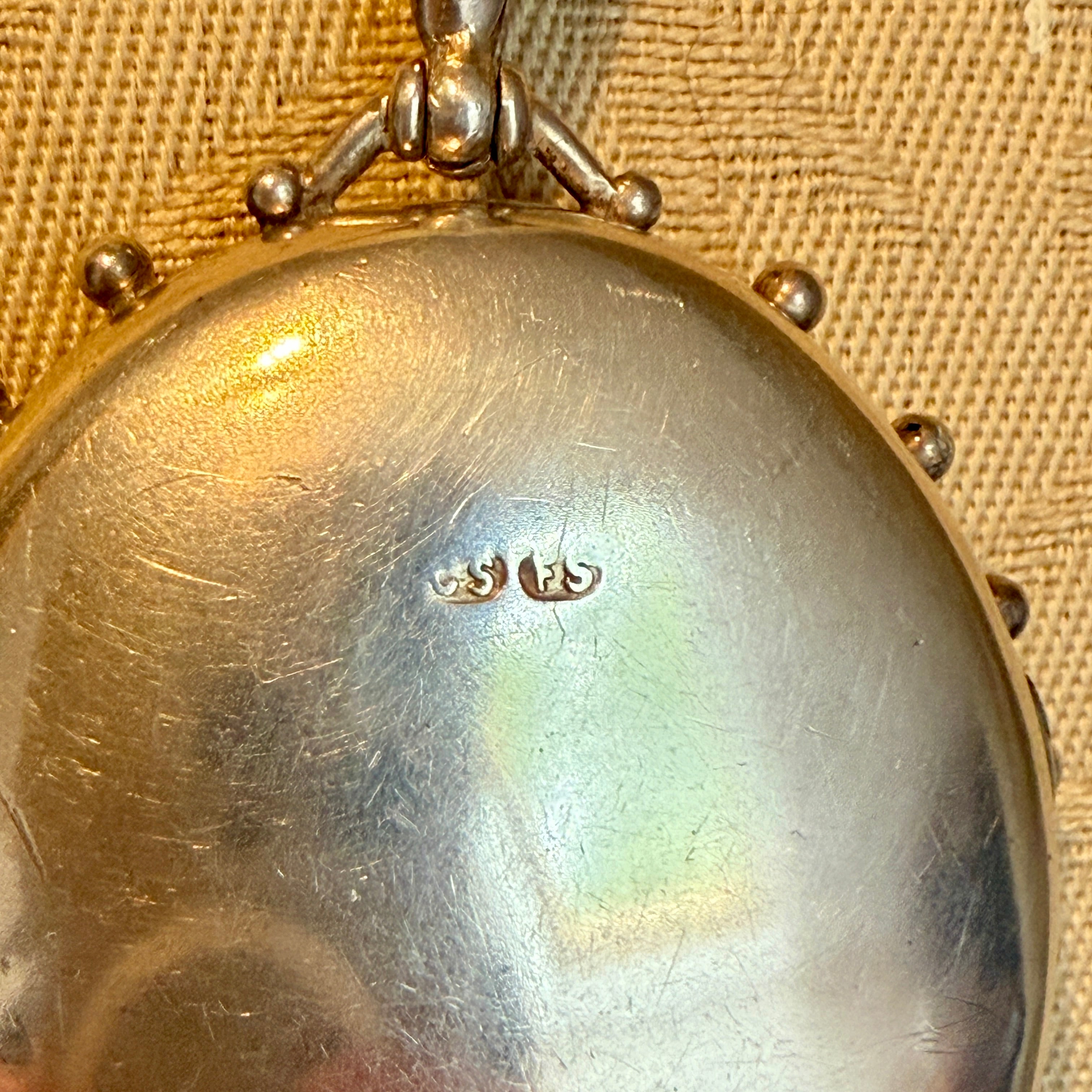 Victorian, Sterling Silver, Hand Engraved Locket