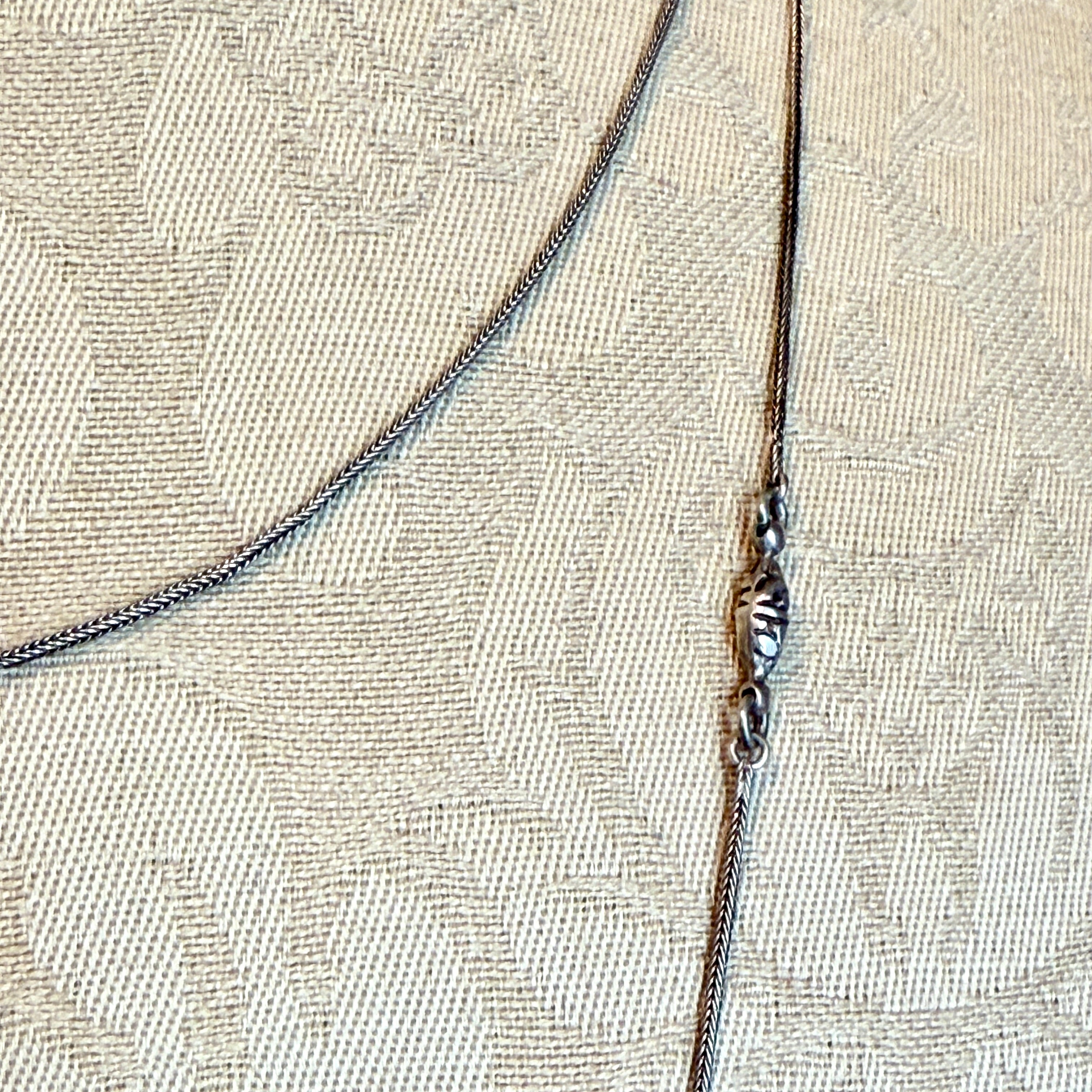 Antique, Silver, Fancy Longuard Chain Necklace, c1900