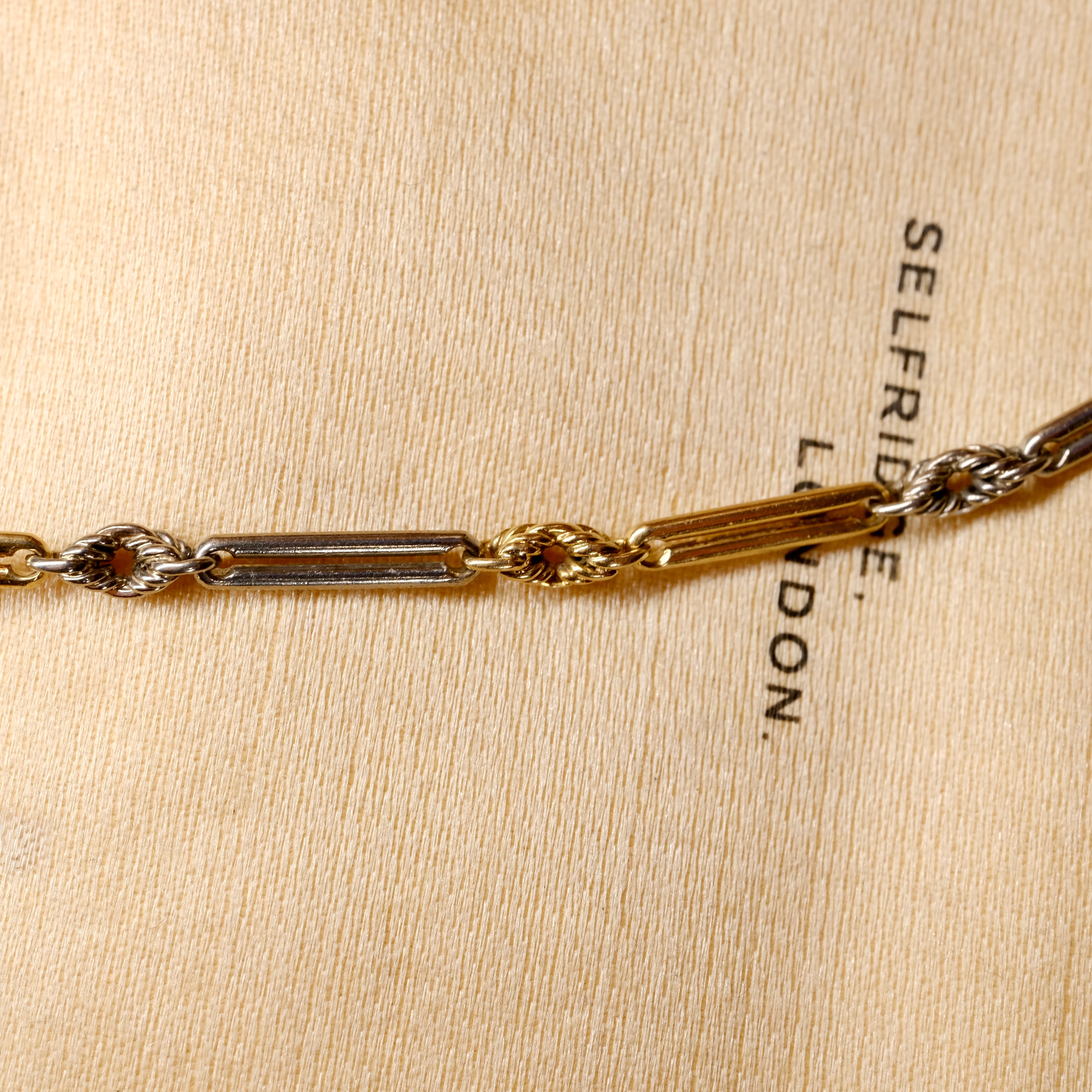 Antique 18ct Gold Watch Chain Bracelet, With Bolt Ring Clasp & T Bar, 8.5 Grams