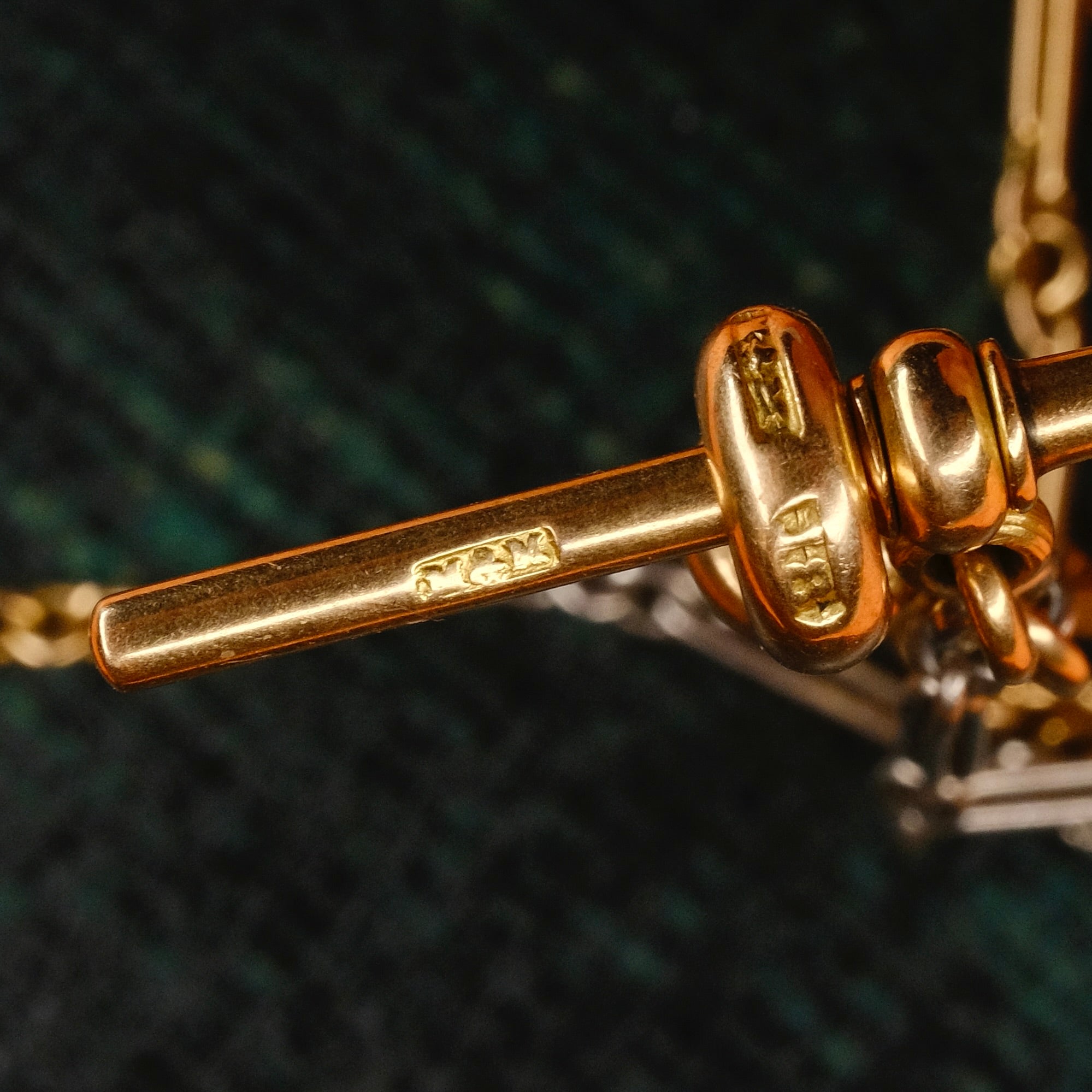 Antique, 18ct Gold & Platinum, Fetter Link, Albert Watch Chain by Manton & Mole