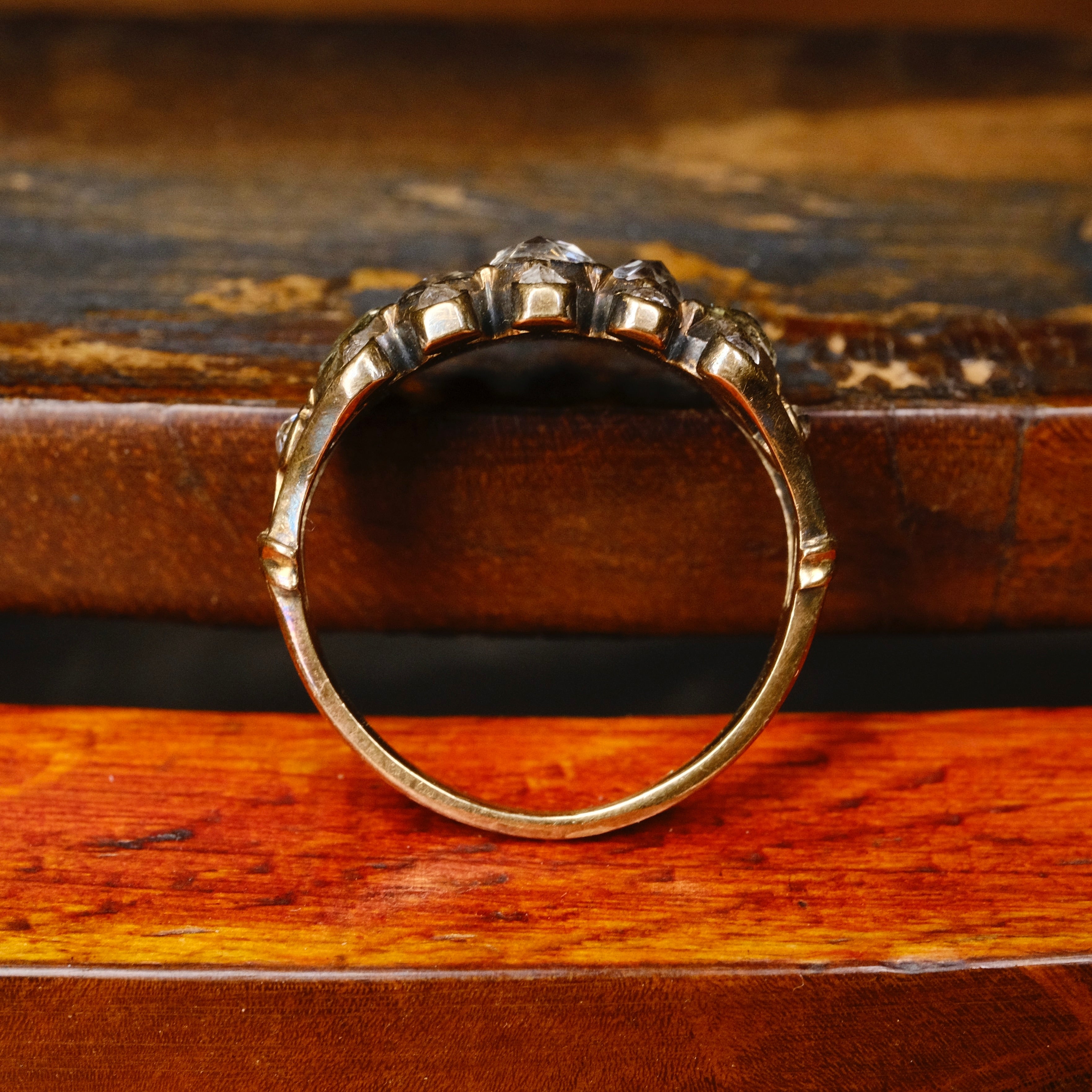Antique, Georgian Rose Cut Diamond, Gold Ring