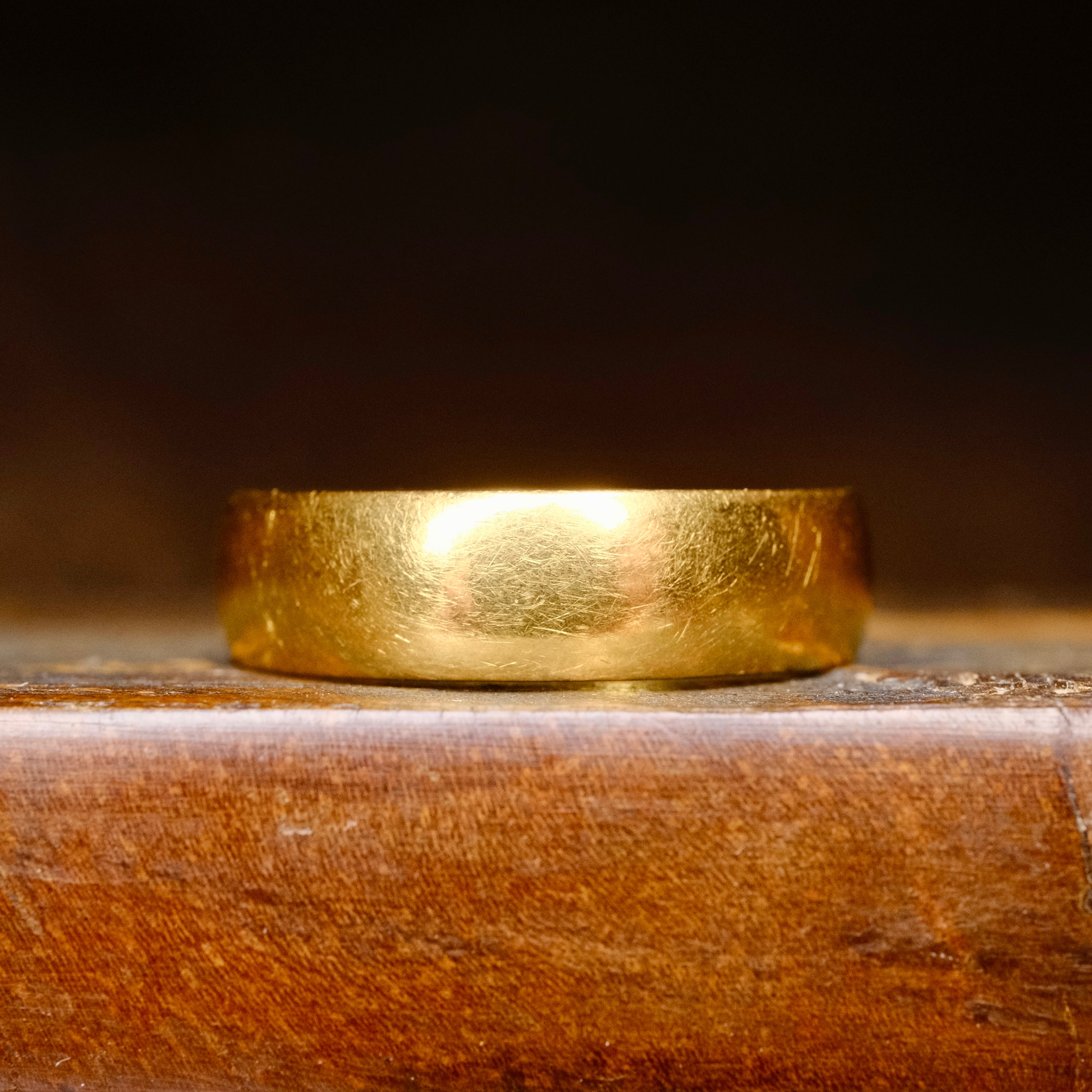 Antique, Edwardian, 22ct Gold Wedding Band Ring, Hallmarked 1907