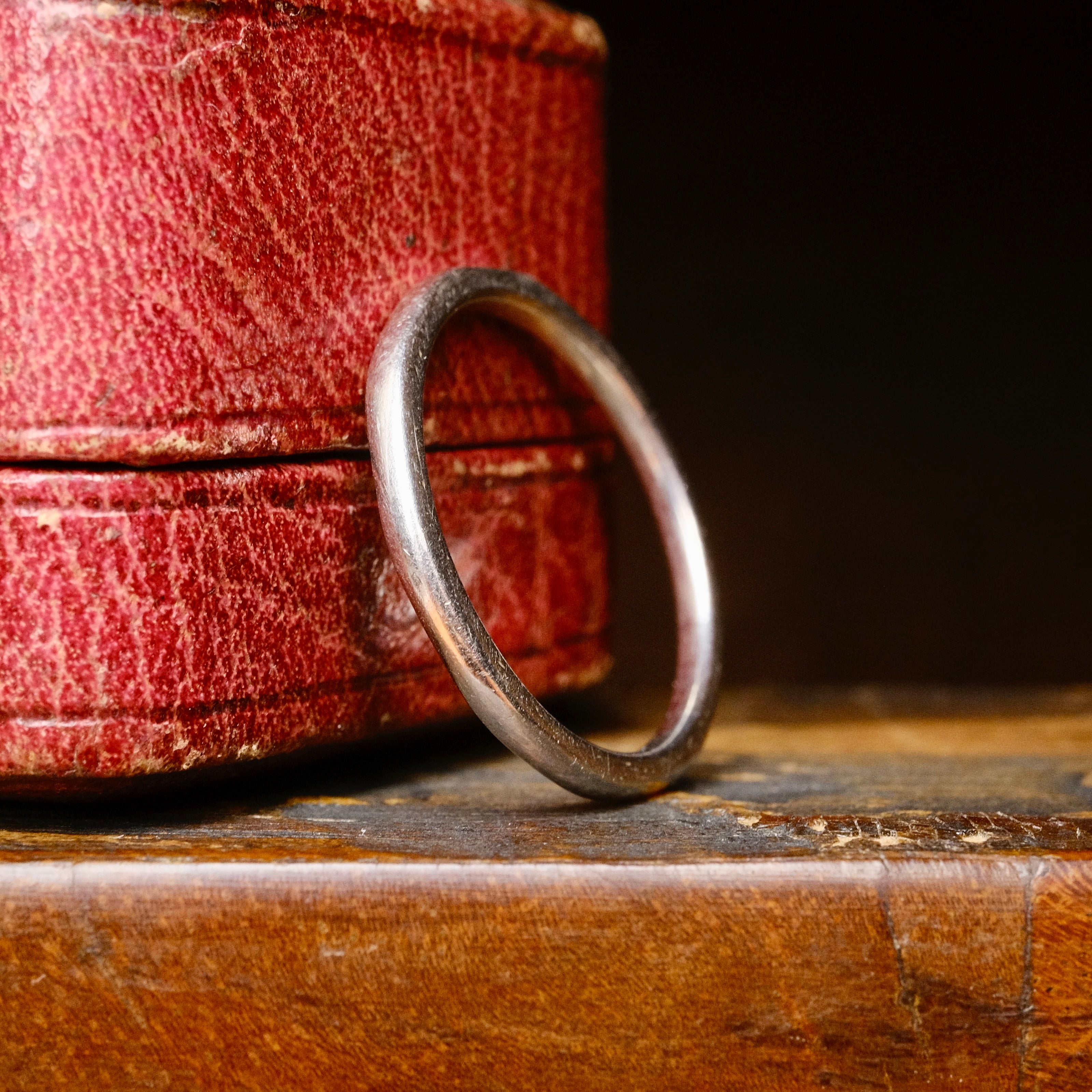 1930s, Art Deco, Platinum, Faceted, Band Ring