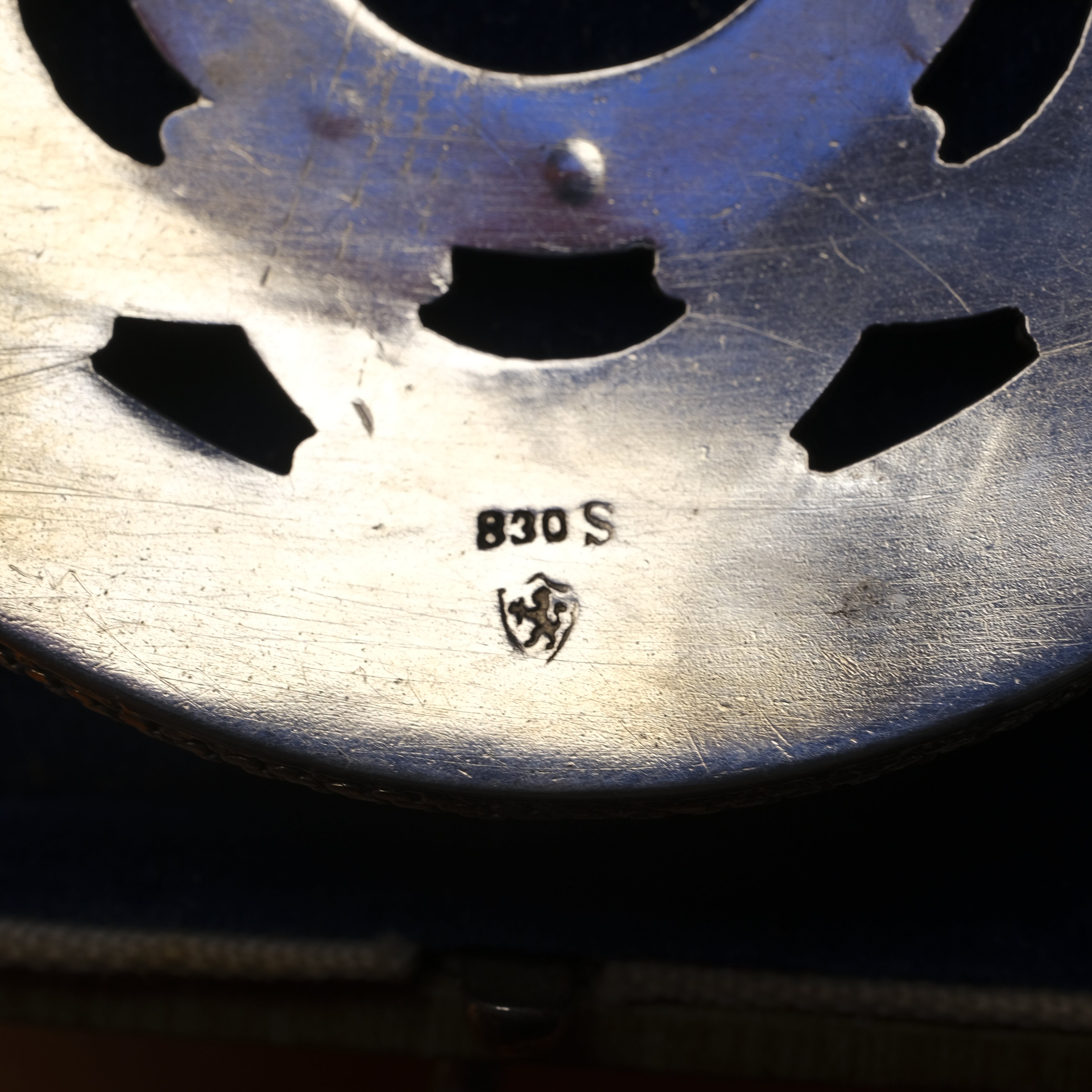 Vintage Large Norwegian Filigree 830s Silver Brooch In Case