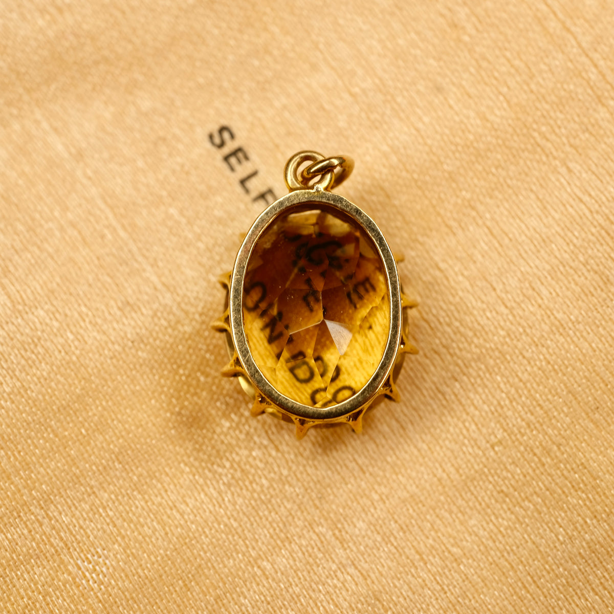 Antique, 9ct Gold, Citrine Pendant