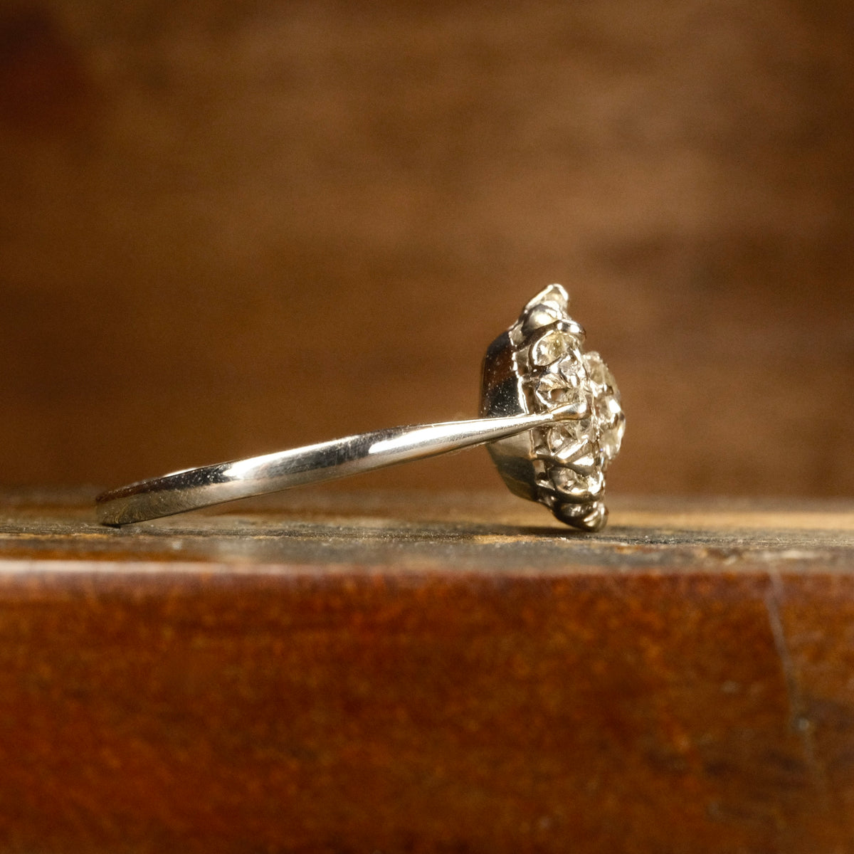 Vintage, Platinum, Diamond Daisy Cluster Ring, c1930s/40s