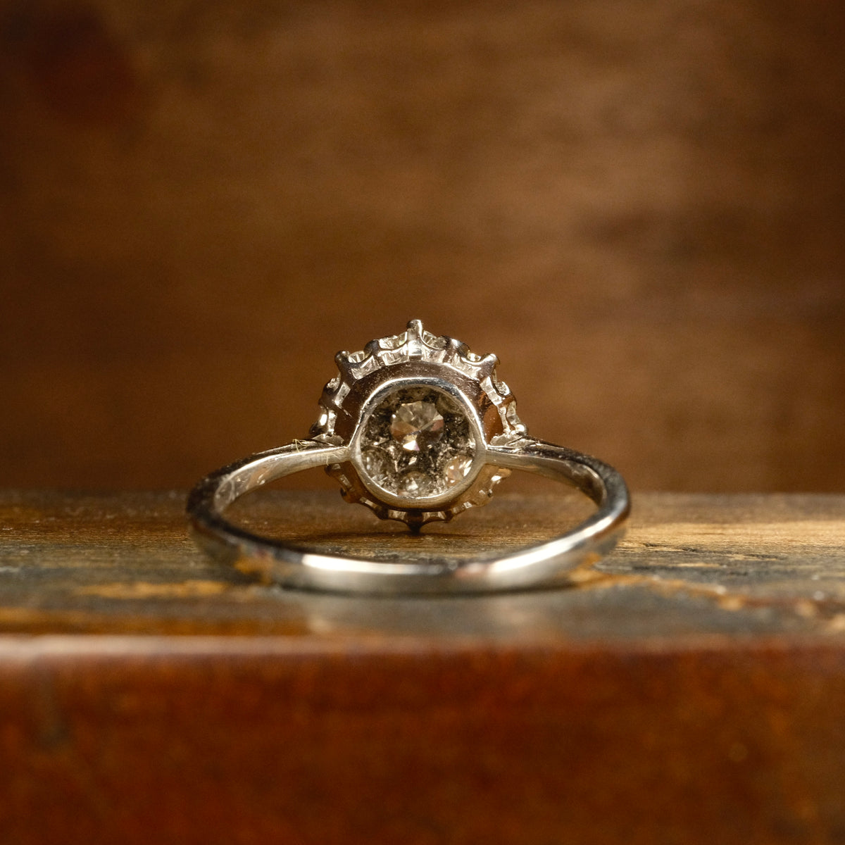 Vintage, Platinum, Diamond Daisy Cluster Ring, c1930s/40s
