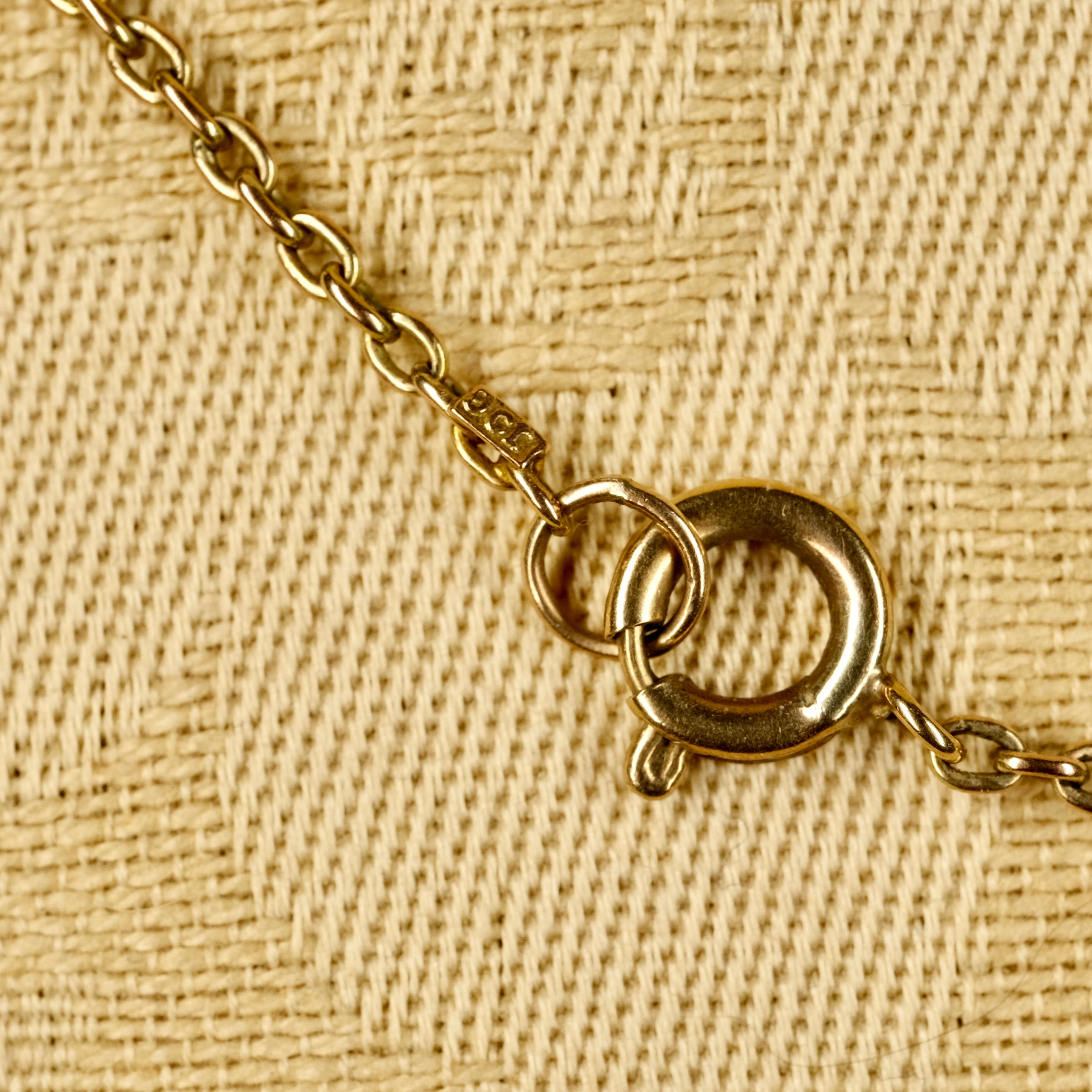 Antique, 9ct Gold, Fine Belcher Link Chain